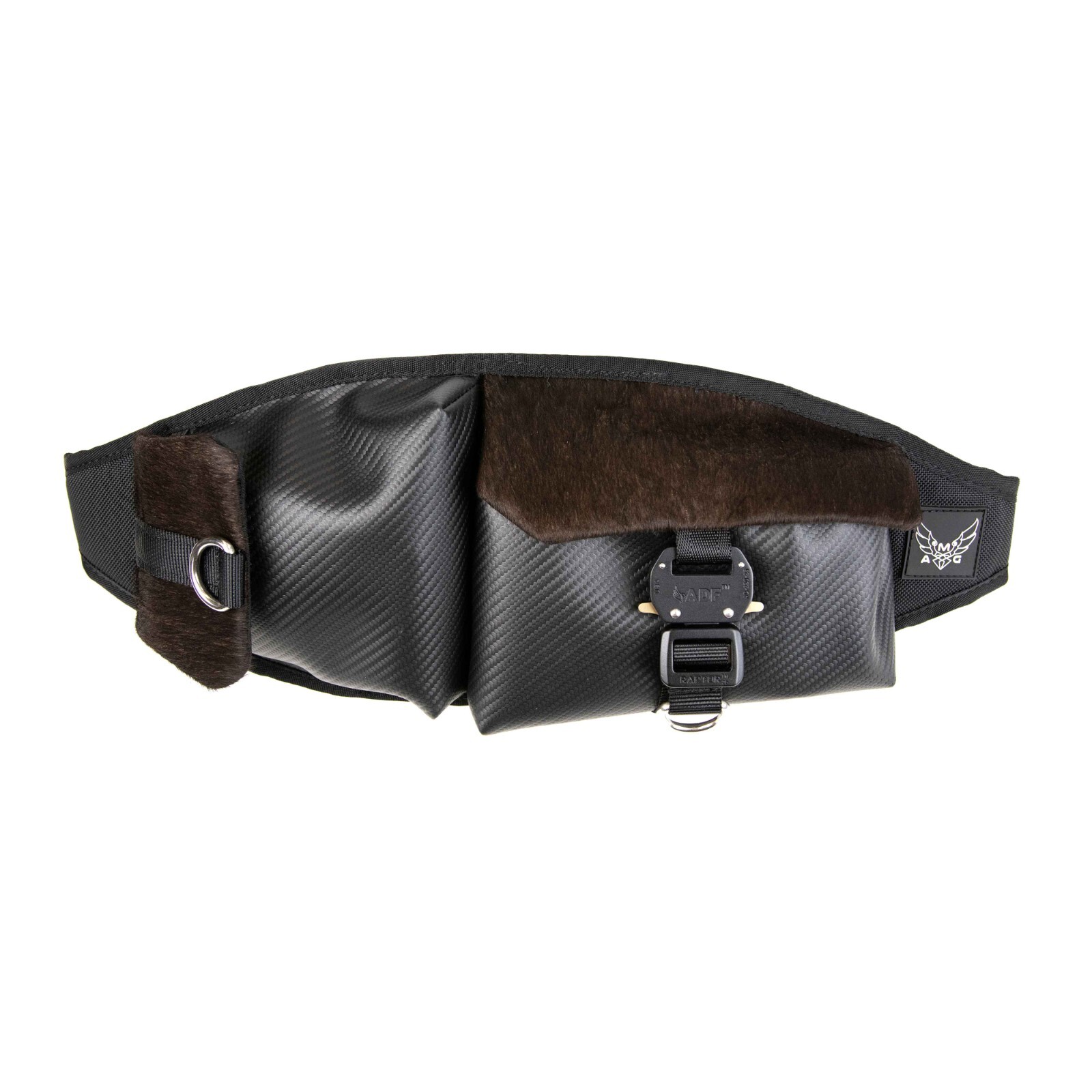 Atomic Mission Gear Gela Lux Black Leather Fanny Pack