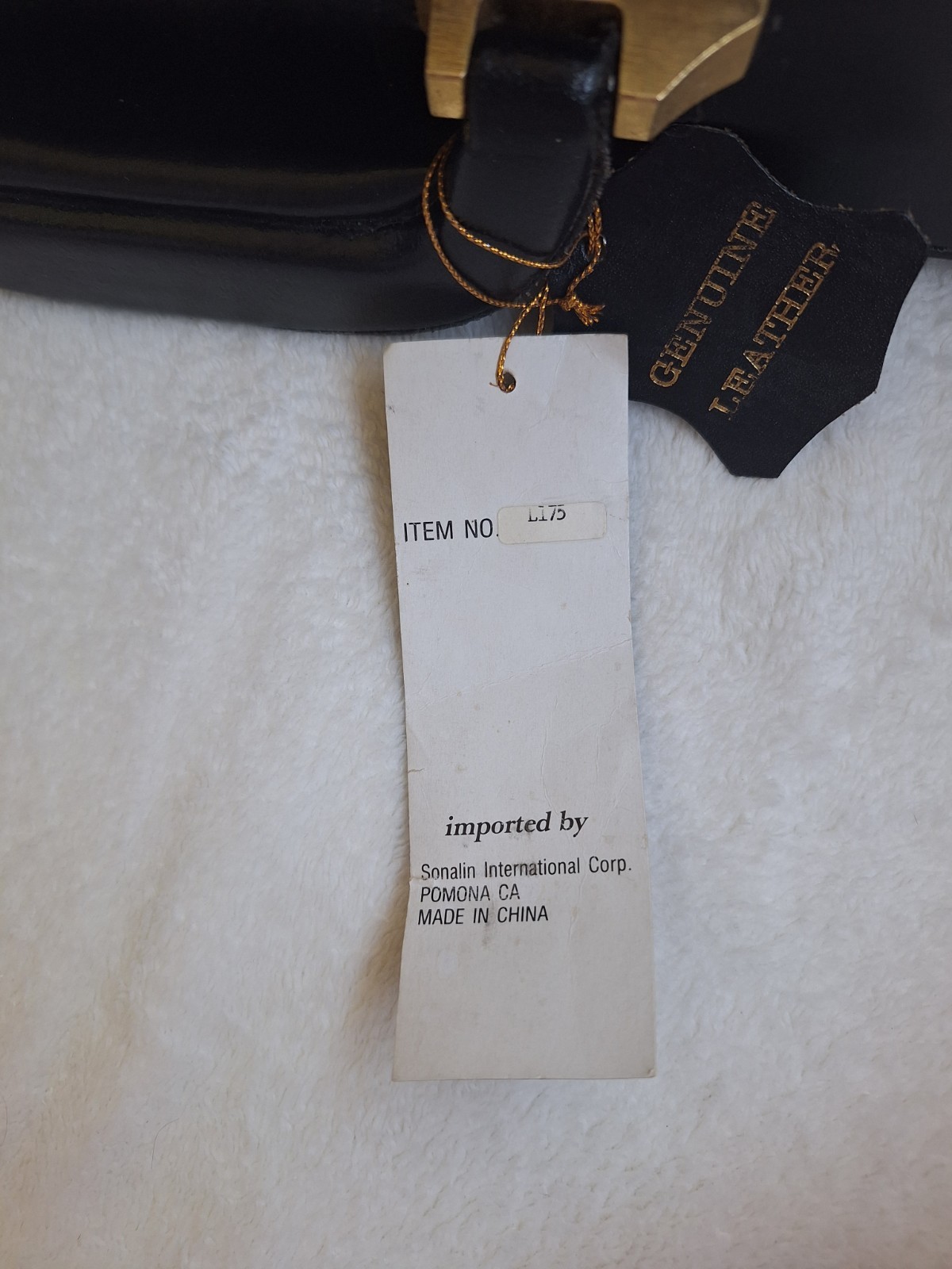 NWT Vintage SONALIN Genuine Leather Attaché Case 18x13x4.5″ 1990s NOS