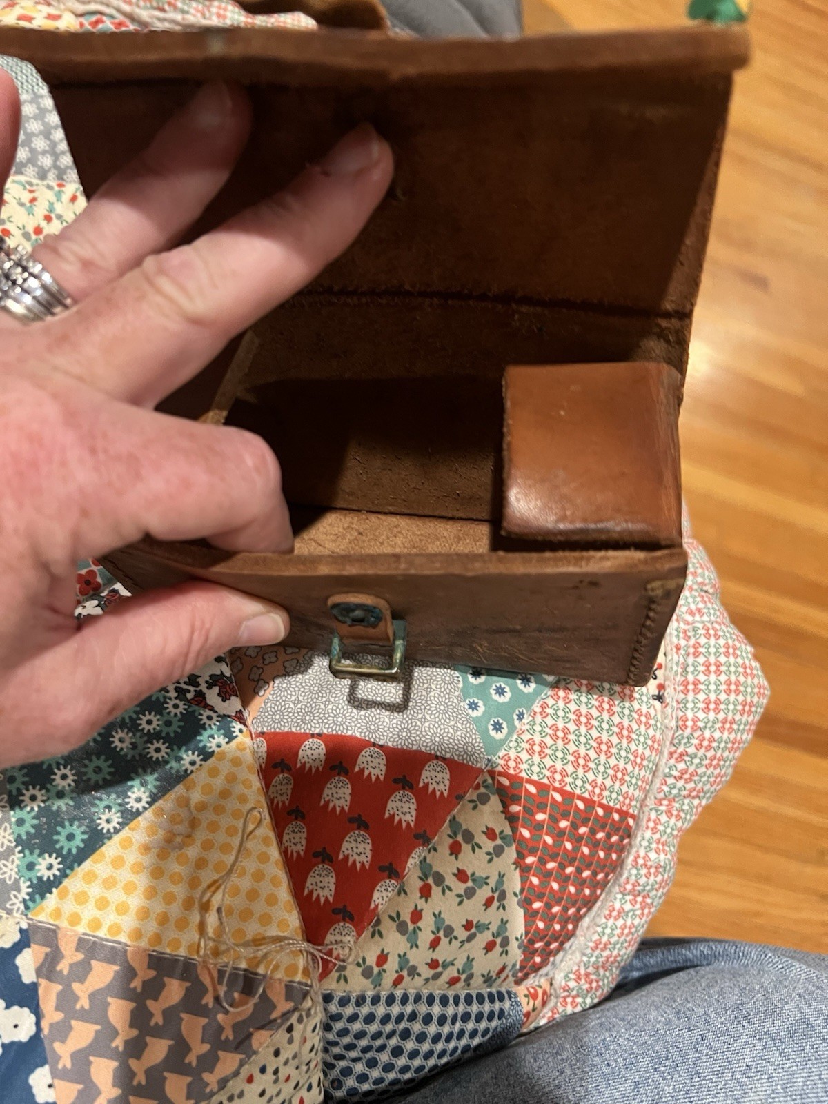 VTG Leather Pouch & Brown Smaller Pouch PreOwned Condition See Photos