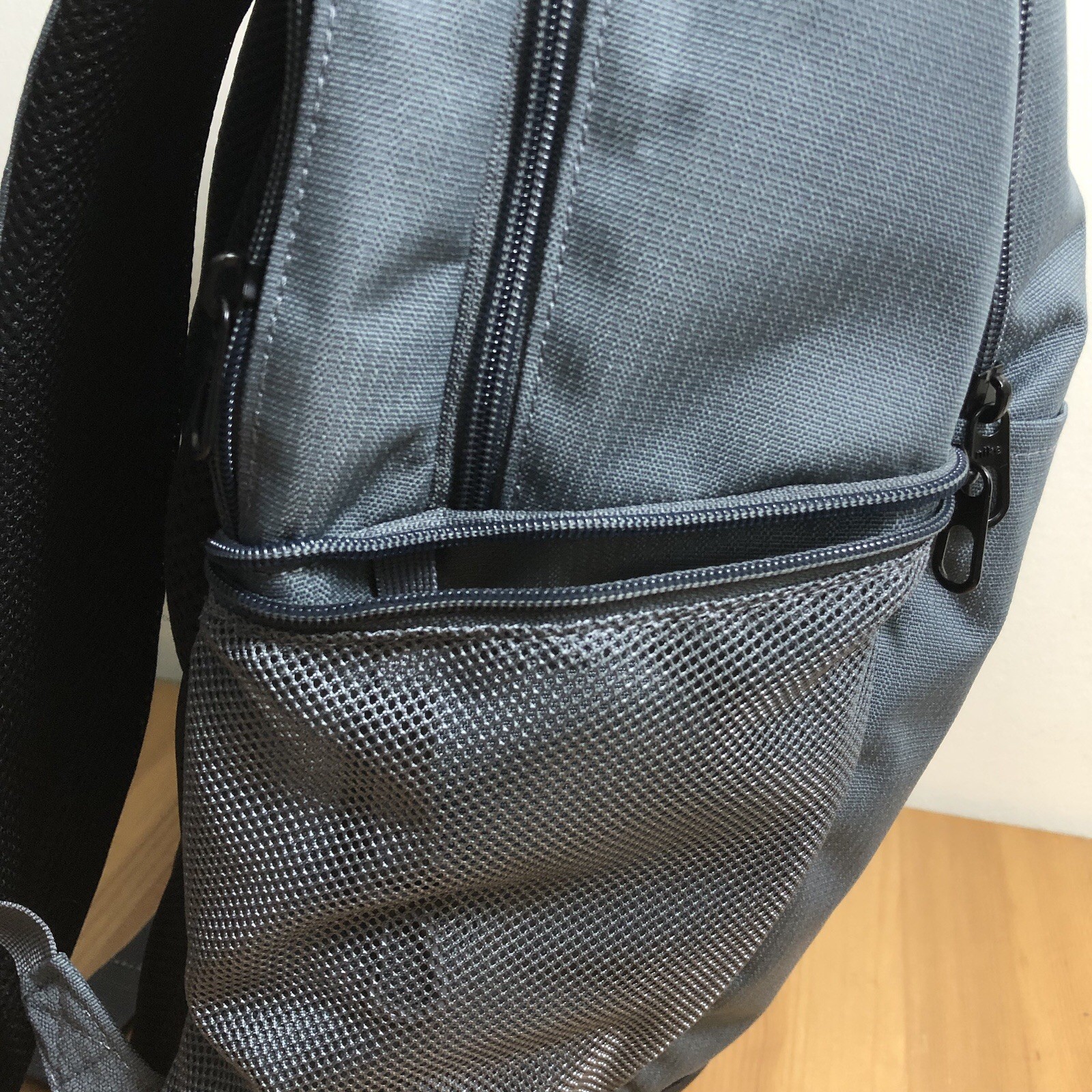 Nike Brasilia Training Deloitte Backpack Gray Black Pockets