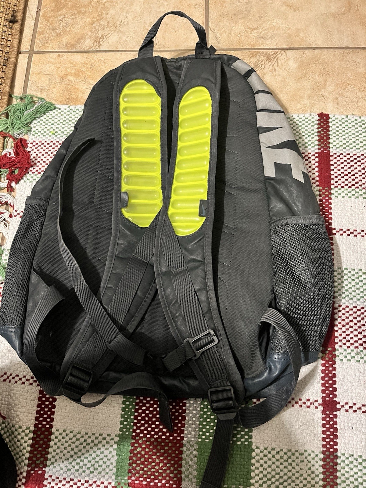 Nike Max Air Gray Large Backpack Unisex Pre-owned