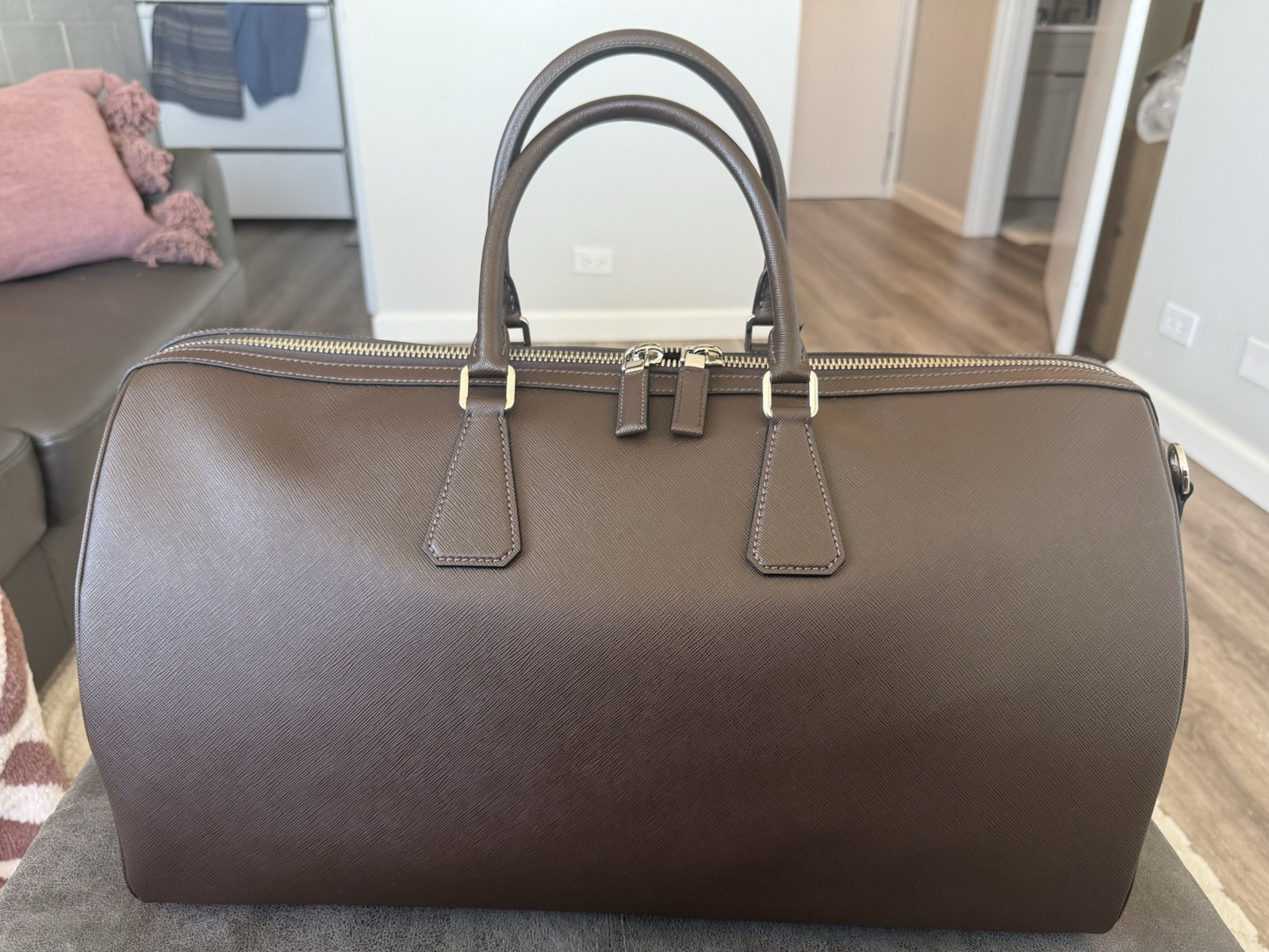 Prada Saffiano Leather Duffle