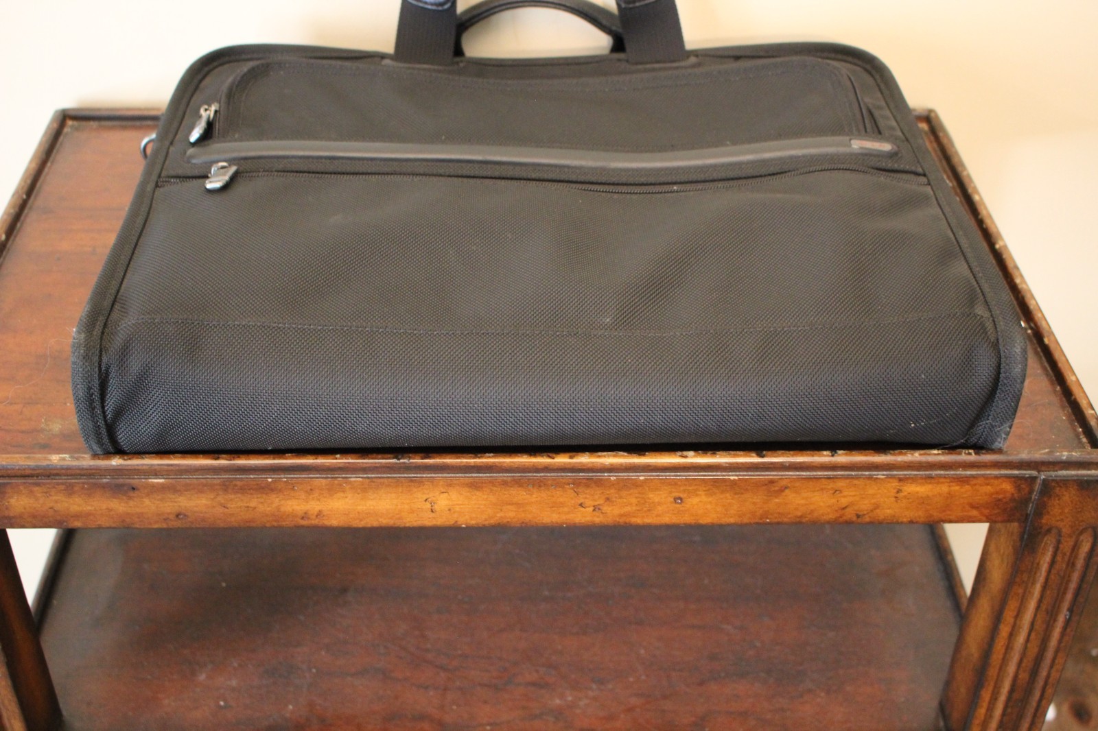Tumi Alpha Black Ballistic Nylon Laptop Briefcase Business Travel Bag 26111D4