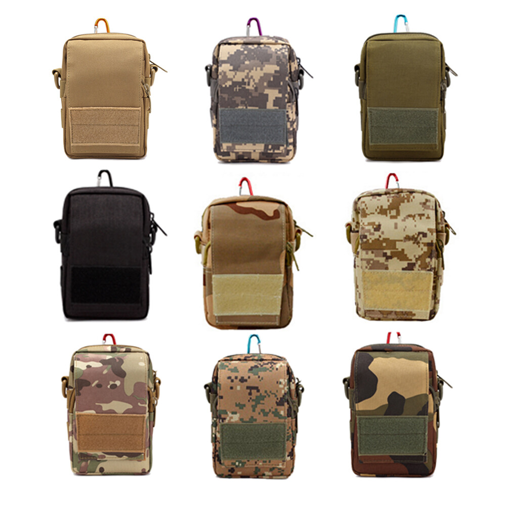 Men’s Tactical Backpack Utility Belt Pouch with Shoulder Strap for Outdoor Sport