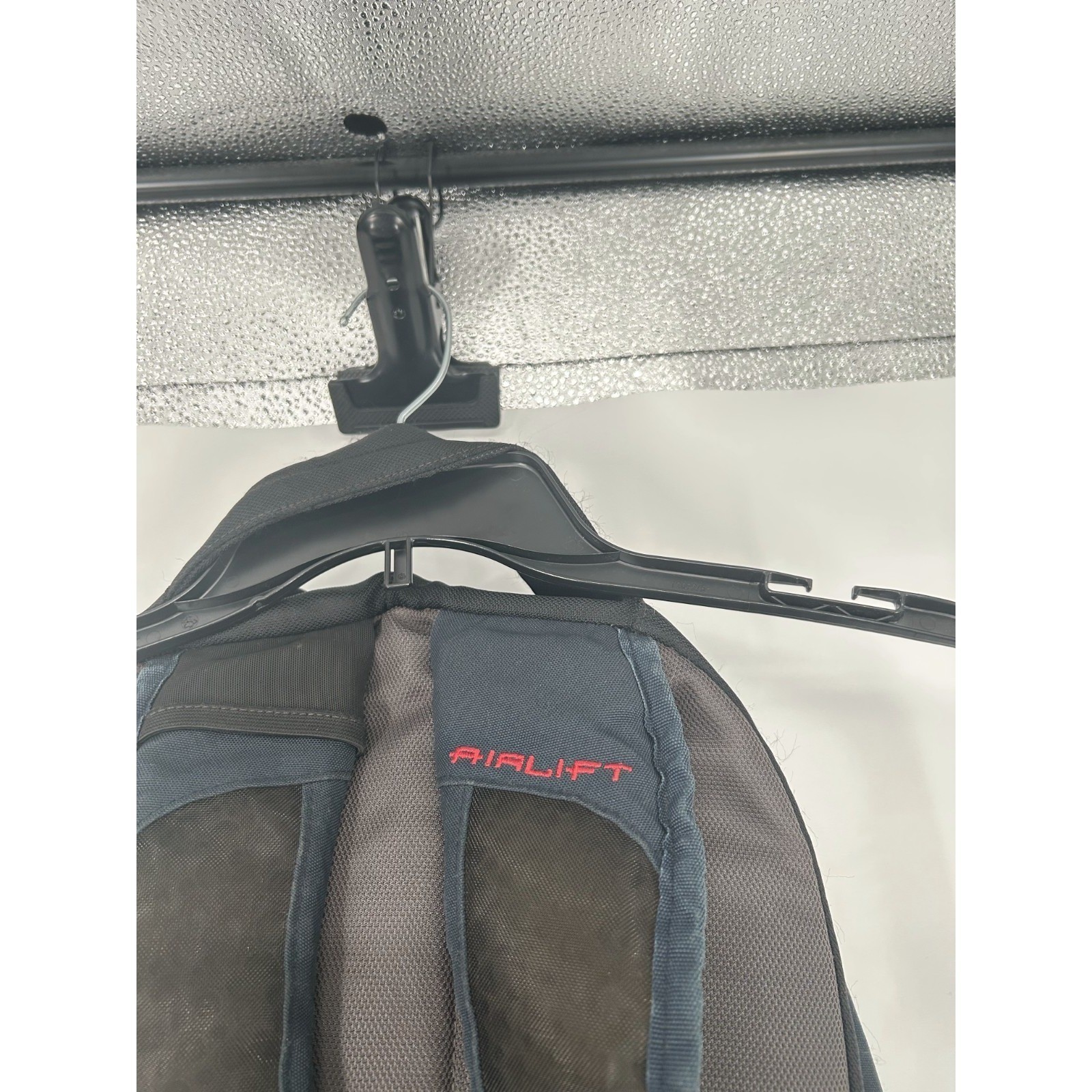 JanSport Cool Student Backpack Black Logo Airlift Adjustable Shoulder Straps