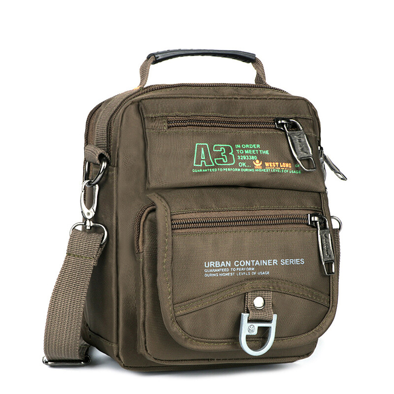 Men’s Multifunction Shoulder Bag Leisure Travel Crossbody Bag Handbag Waterproof