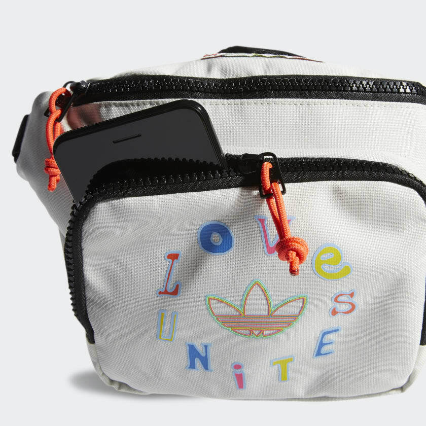 Adidas Originals Pride sport Hip Pack Unisex Waist Fanny Pack Travel Bag LGBTIQA