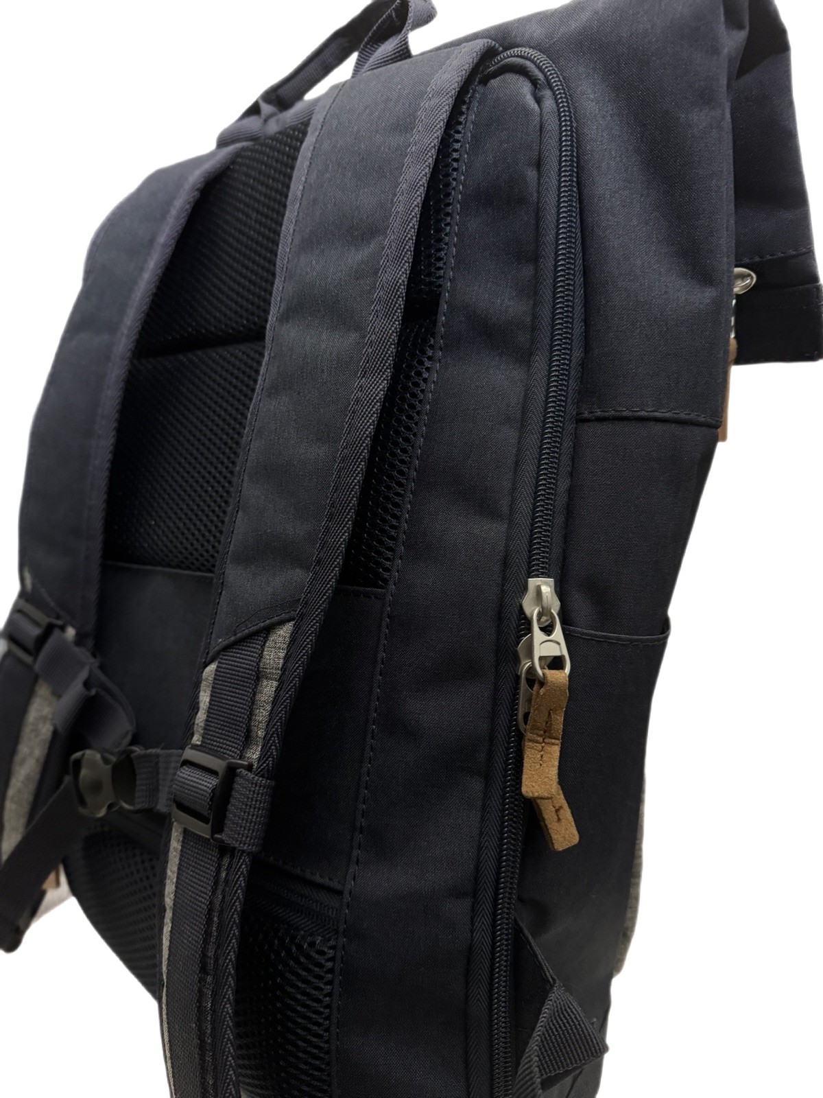 Travelite Basics Rollup Backpack with Laptop Sleeve Blue Gray New No Tag Unisex