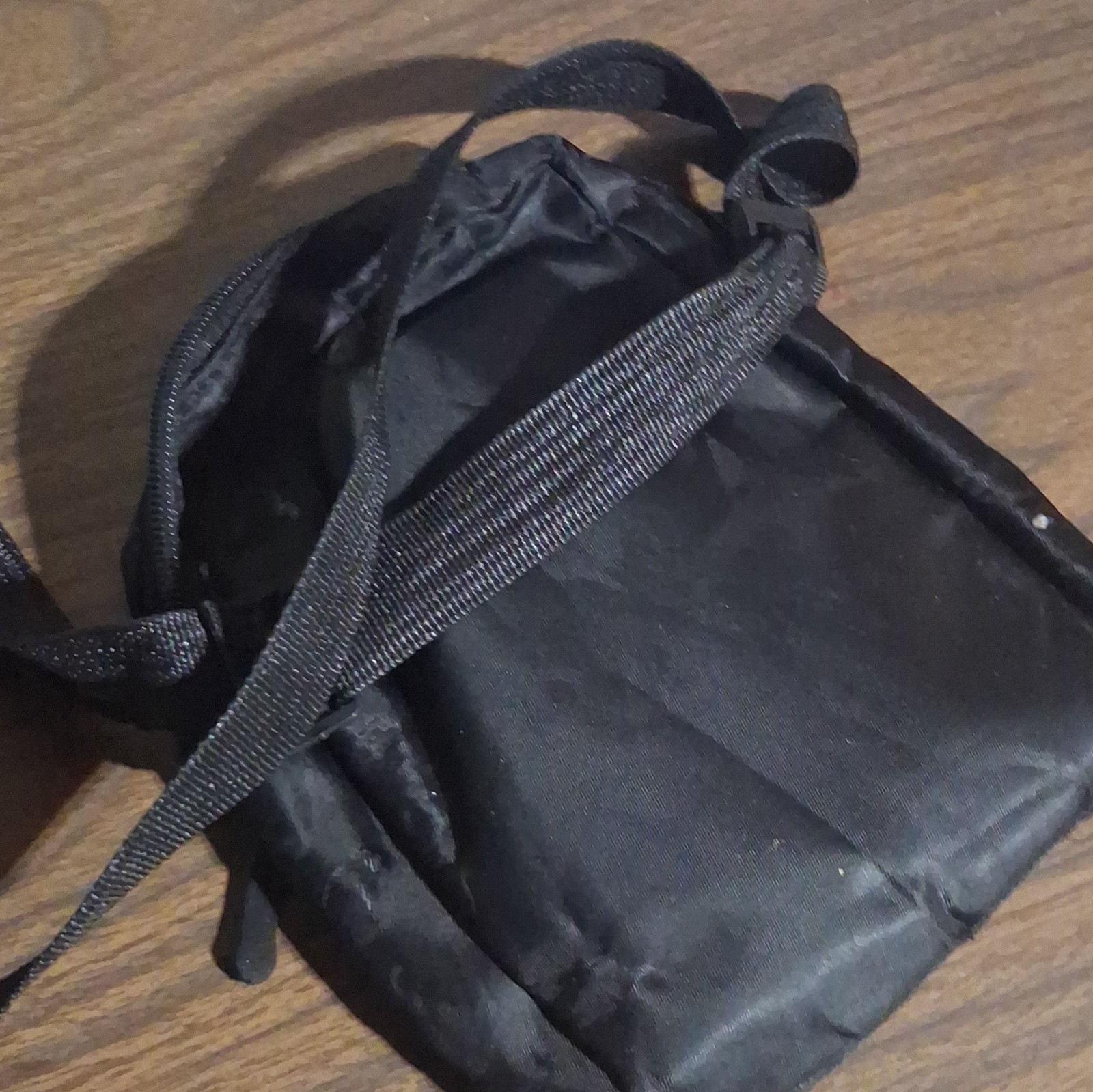 Black Shark Graphic Print Crossbody Bag Zip Closure Adjustable Strap Unisex