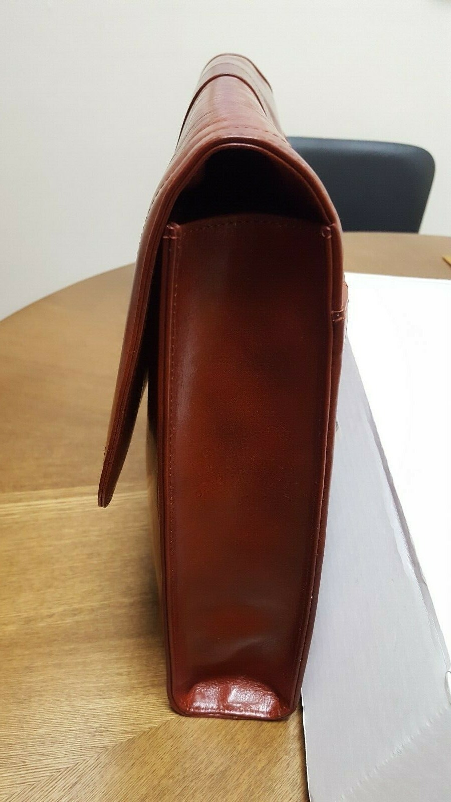Bosca Old Leather Flap Envelope Brief – Cognac NEW in BOX! 829/32 009309038417