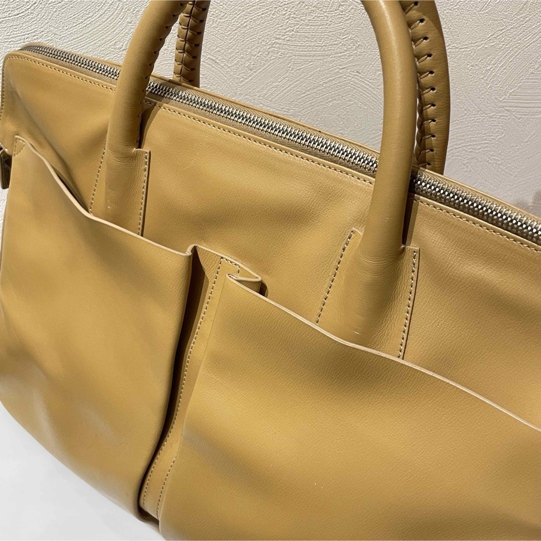 BALLY PONTBEL Briefcase with Shoulder Strap Cowhide Leather Bag 39.5×28×13cm