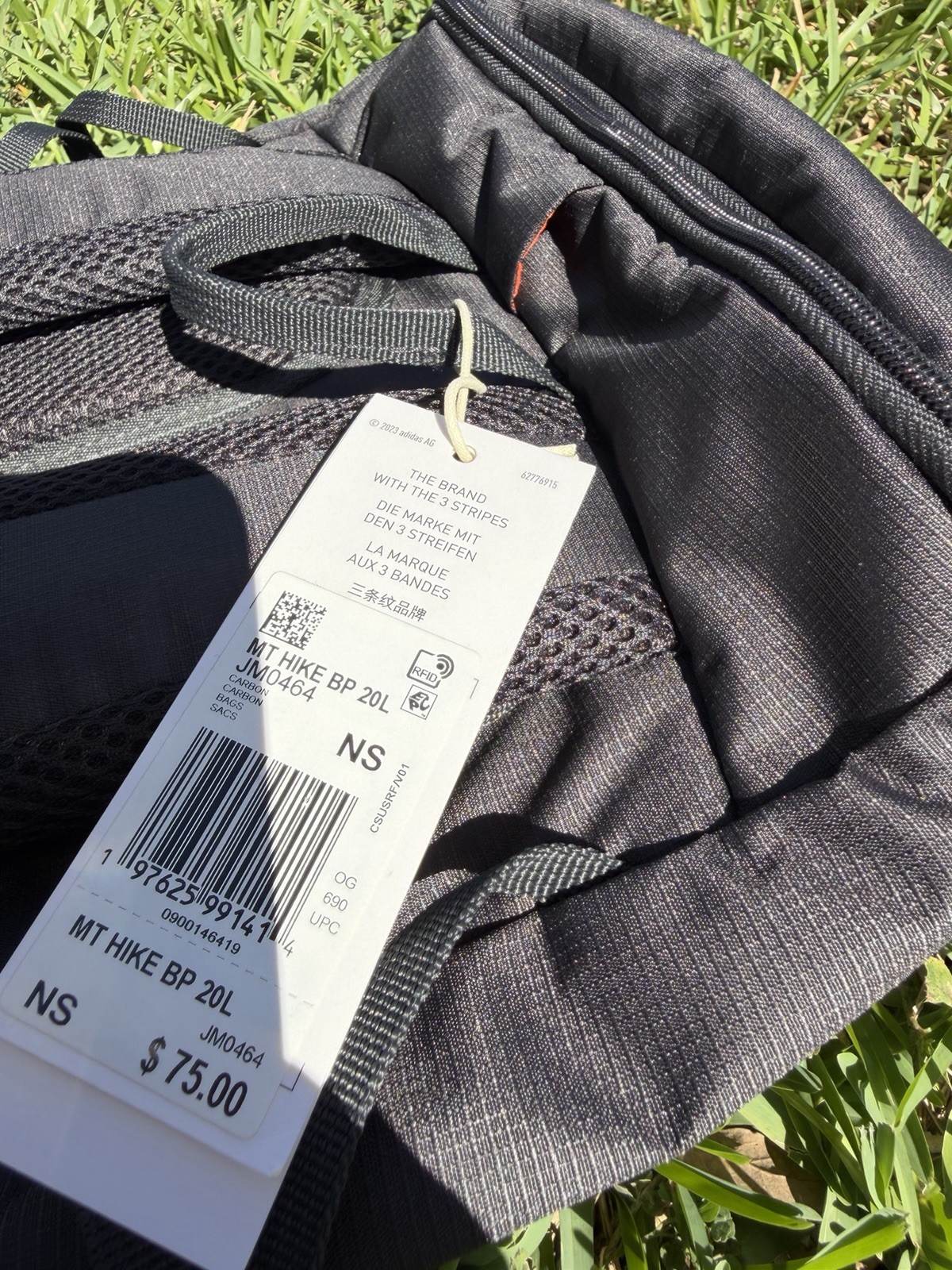 Adidas Terrex Multi CLIMACOOL Backpack Carbon 20L Dimensions JM0464 Free Ship