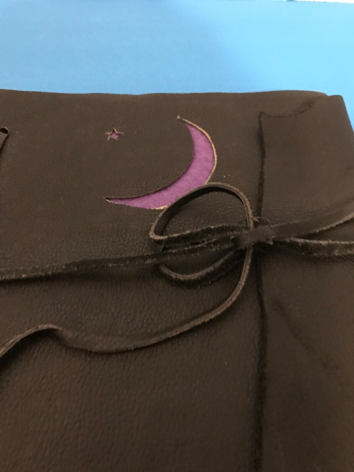 HAND MADE PREMIUM LEATHER BLACK JOURNAL 11 3/4′ x 9 1/2′