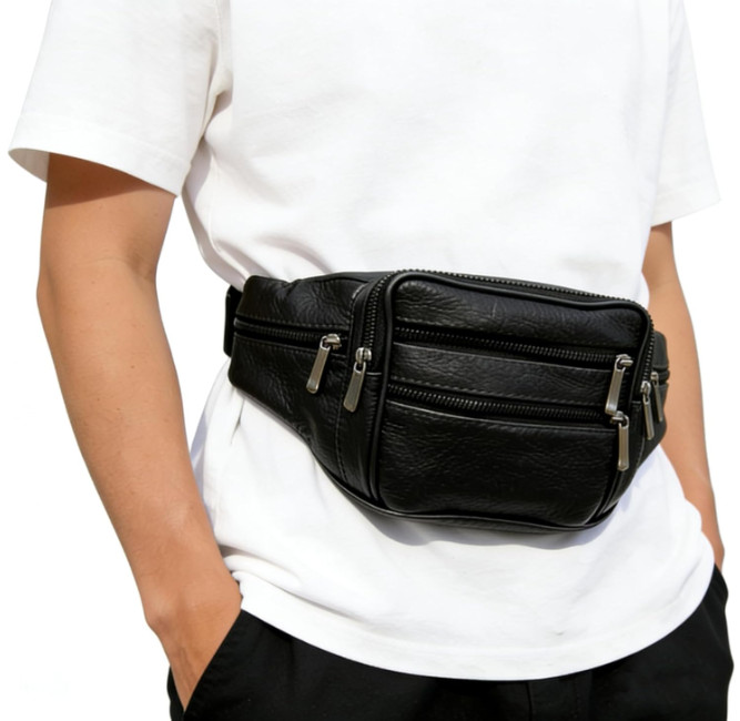 Rinonera Para Hombre Bolso La Cintura Carteras De Fanny Packs Bag Color Negro US