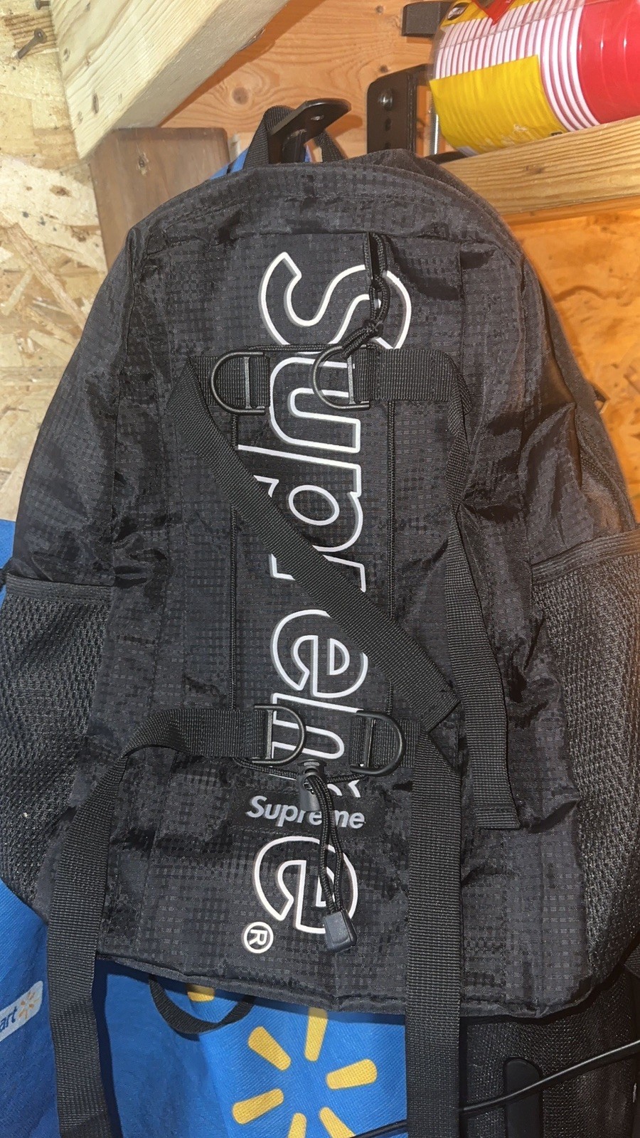 Supreme FW22 Backpack Black CORDURA Box Logo Daypack School Travel Bag NWT⁠