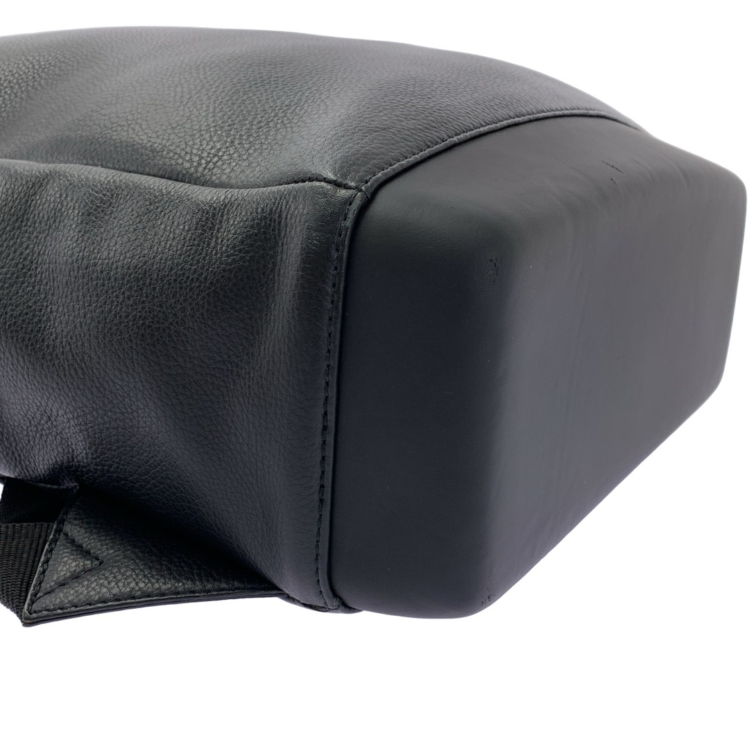 MOLESKINE MOLESKIN | Leather Square Backpack Black Men’s Used KLDR-0