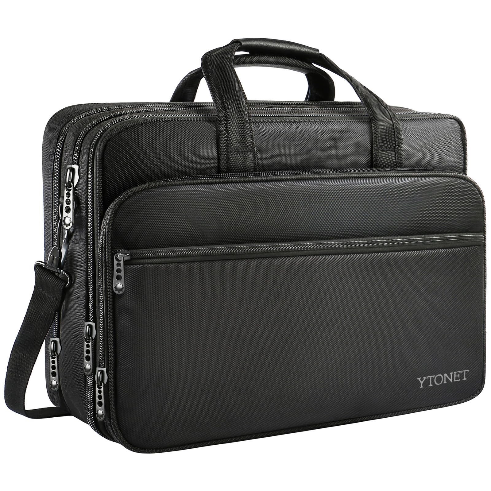 Ytonet Laptop Briefcases for Men, 17 Inch Expandable Briefcase Computer Bags