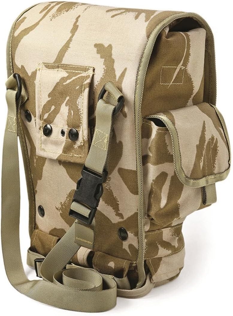 British Army Field Pack DPM Desert Respirator Gas Mask Bag 4240-99-800-9601