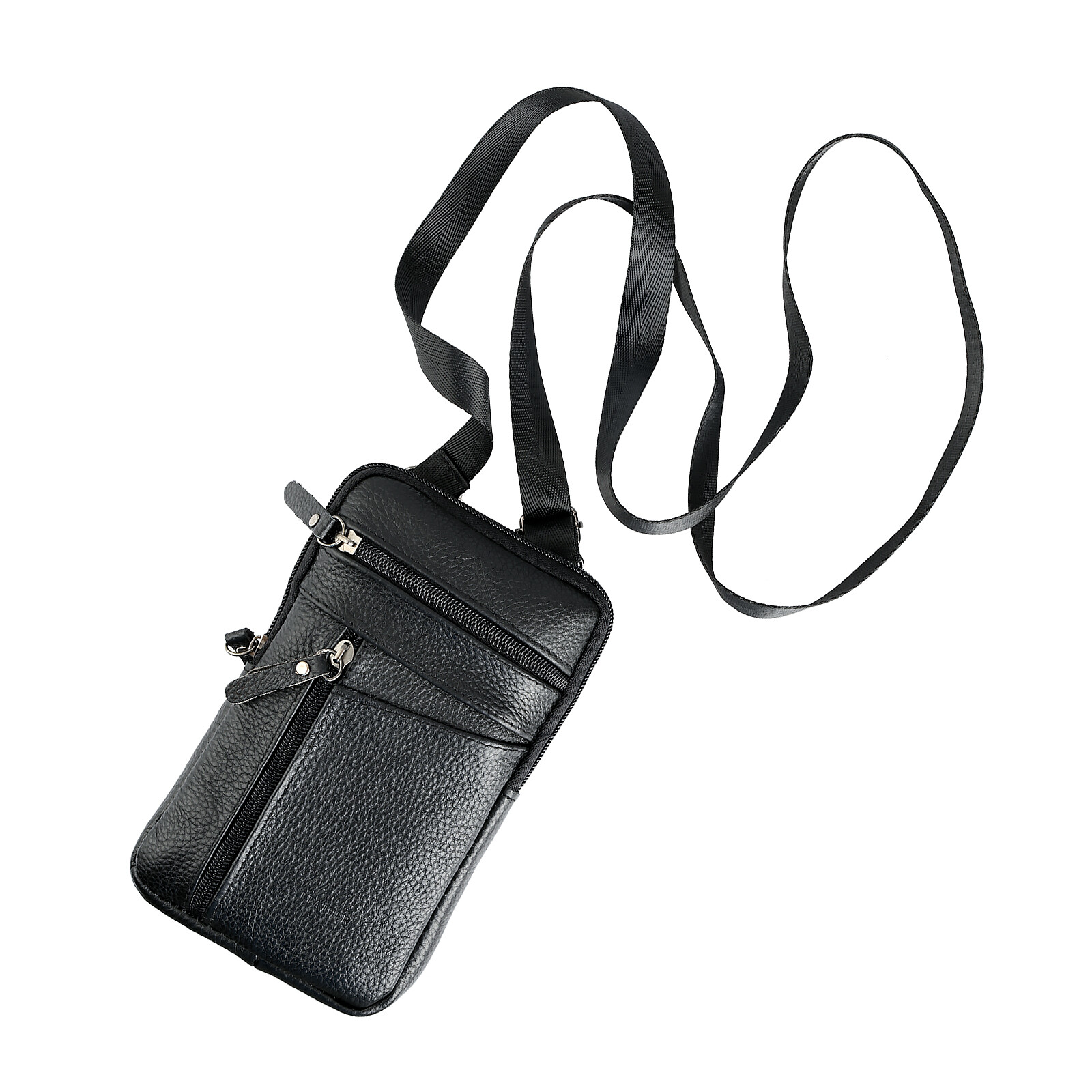 Men Women Leather Fashion Belt Bag Phone Shoulder Crossbody Waist Pack Handbag
