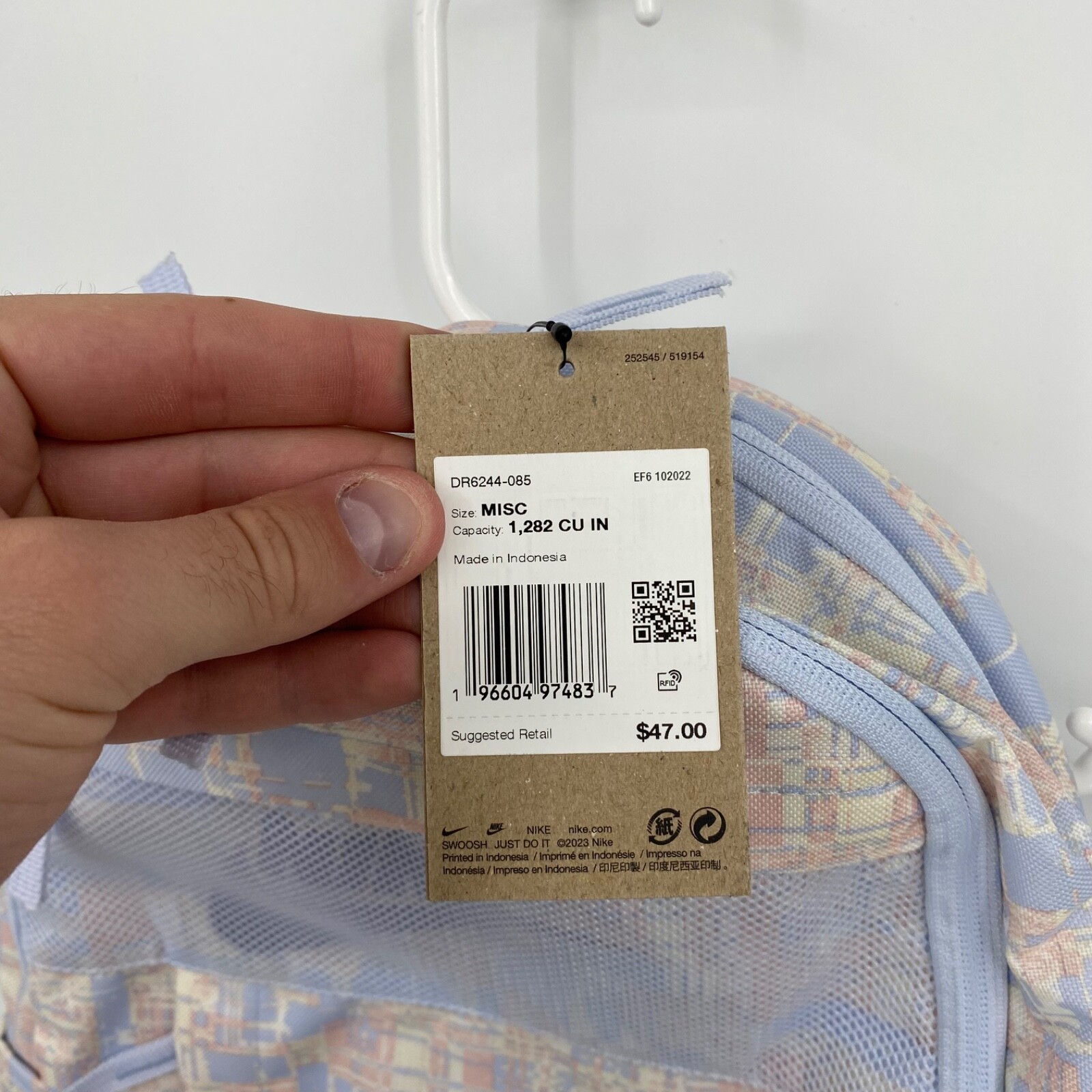 Nike Backpack Elemental (21L) DR6244-085 Multicolor Blue Unisex Adult