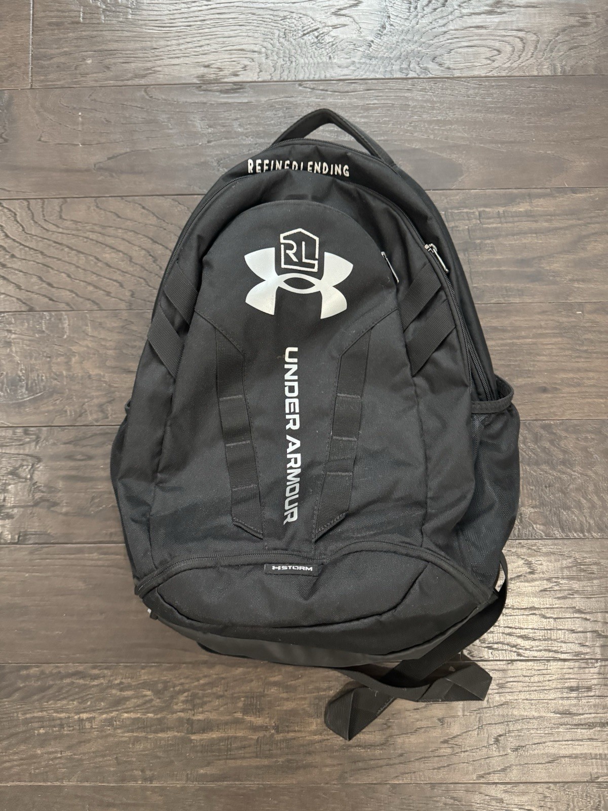 Under Armour UA Hustle 5.0 Backpack Black / Silver School Sports Bag 29L