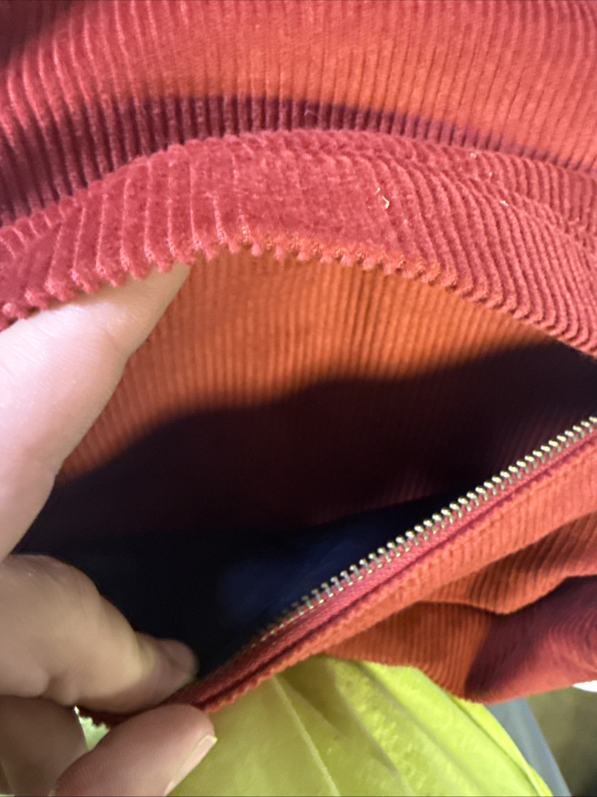 POLO RALPH LAUREN Red Corduroy Backpack, Bag. Logo, Handle & Straps-NEW