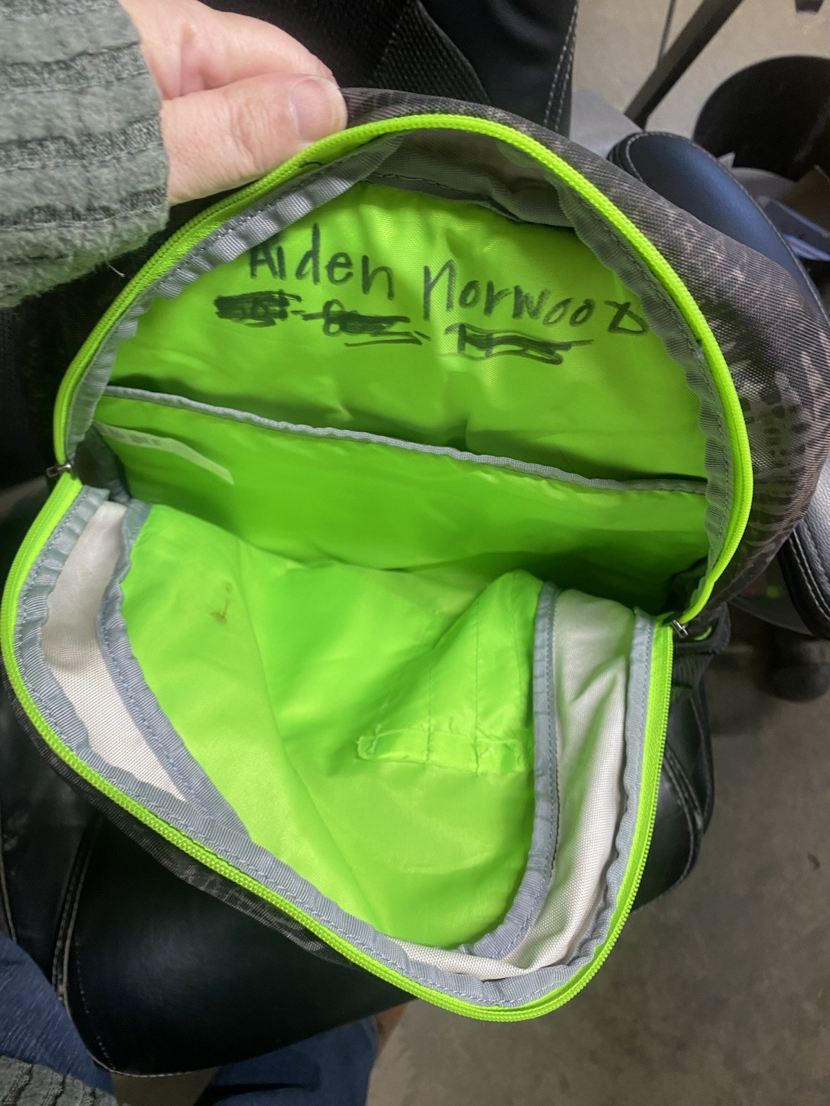 Under Armour Storm Backpack Black With Green Designs 2015 Super Cute