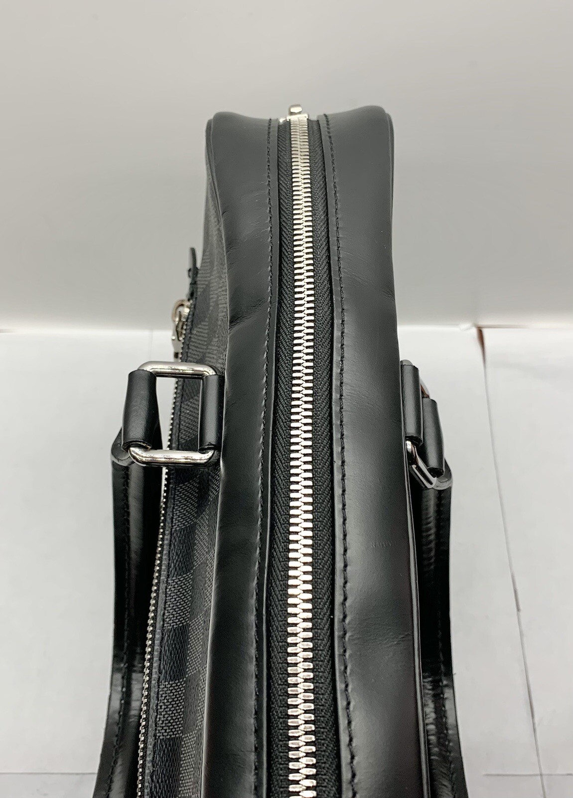 Louis Vuitton Damier Graphite Porte Documents Business PM Black Bag