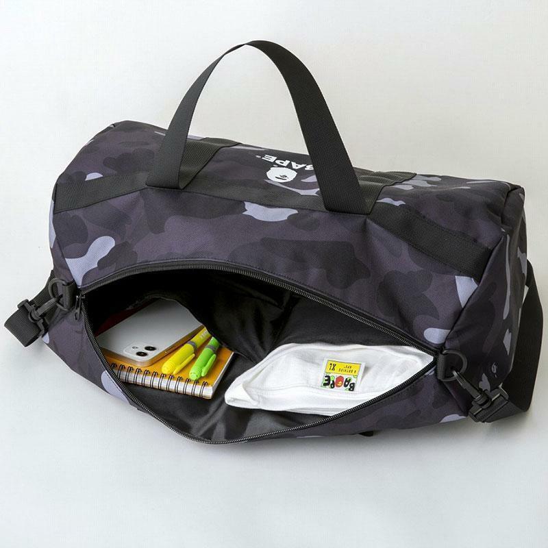 A Bathing Ape 2022 SPRING Collection BAPE black Boston Big Duffle Bag e-MOOK Cam