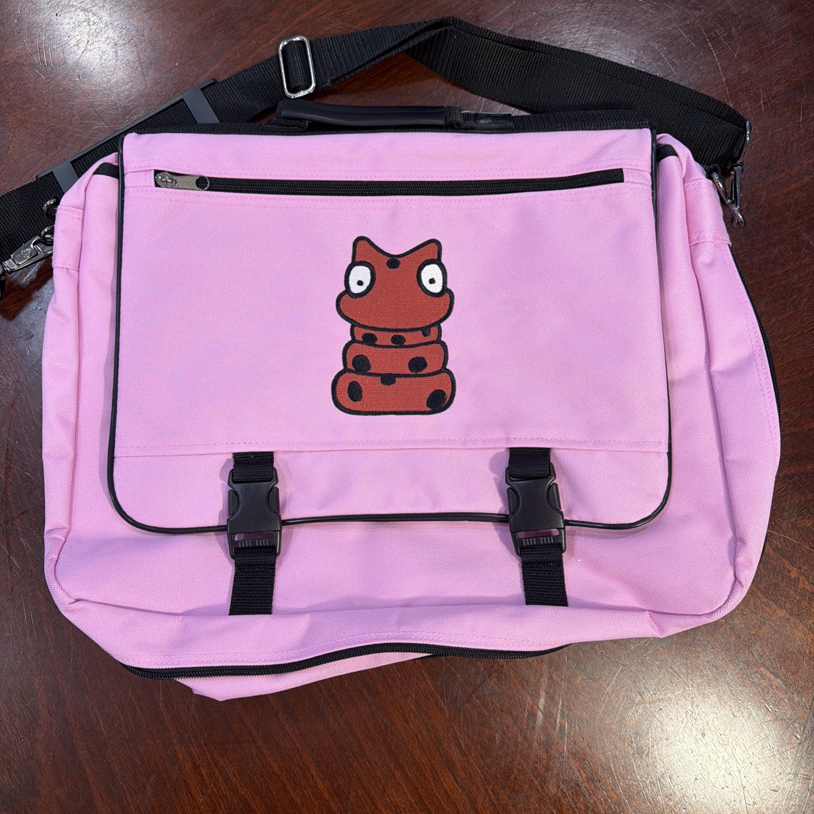 Travel Crossbody Laptop School Bag Pink – See Description