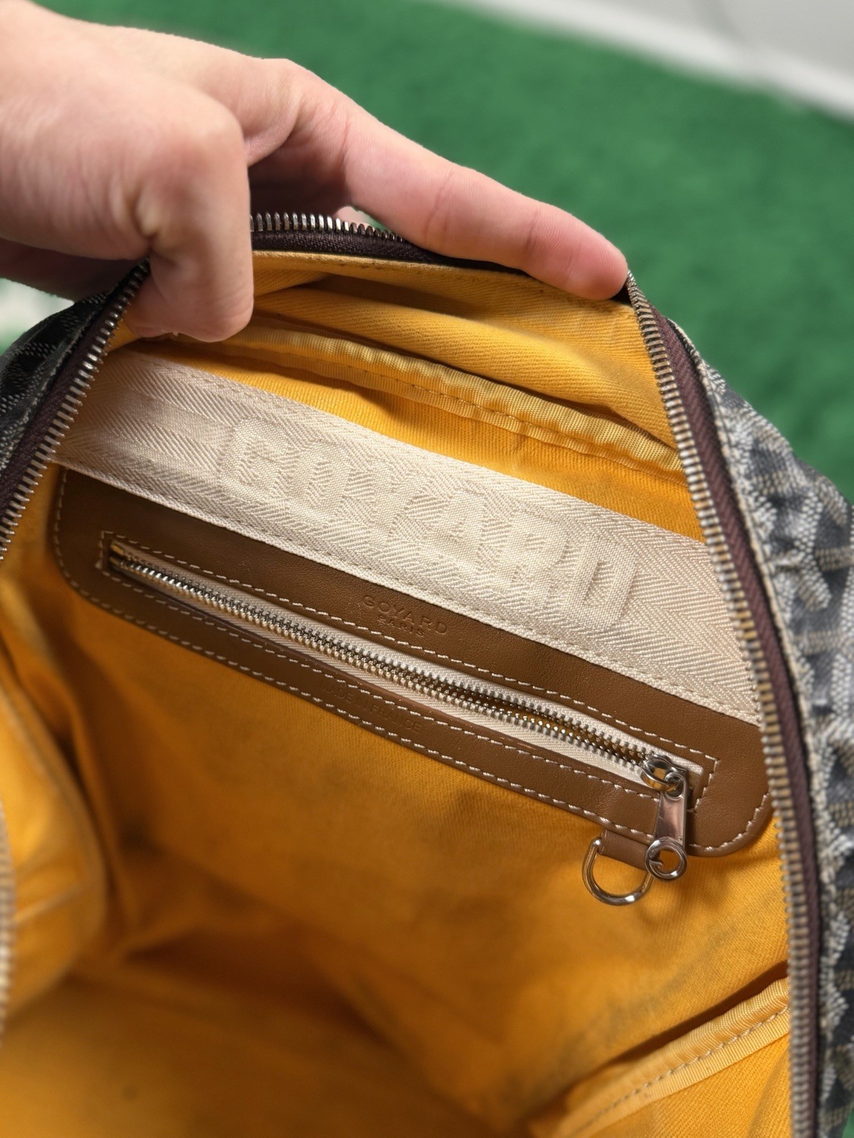 Goyard Goyardine Canvas Leather Brown Tan Men’s Backpack – SUPER RARE