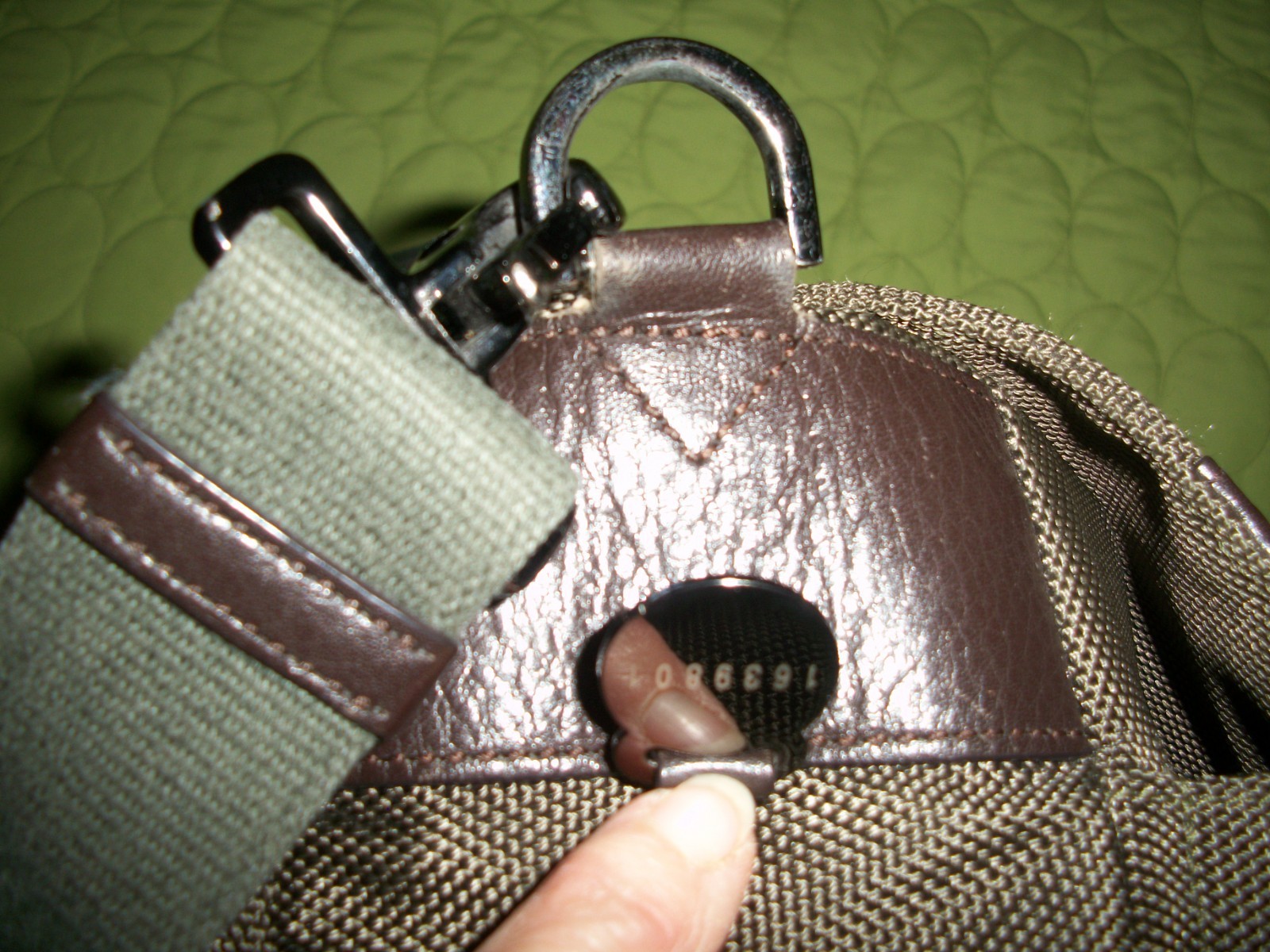 Mulberry Briefcase/Laptop Nylon/Leather Trim Shoulder/Crossbody Bag