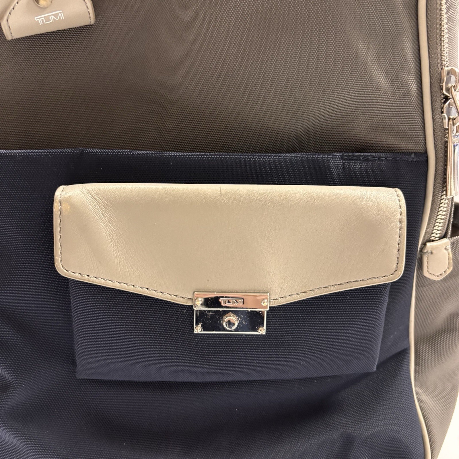 Tumi Larkin Portola Convertible Backpack Ballistic Nylon Navy & Gray 16″ x 13″