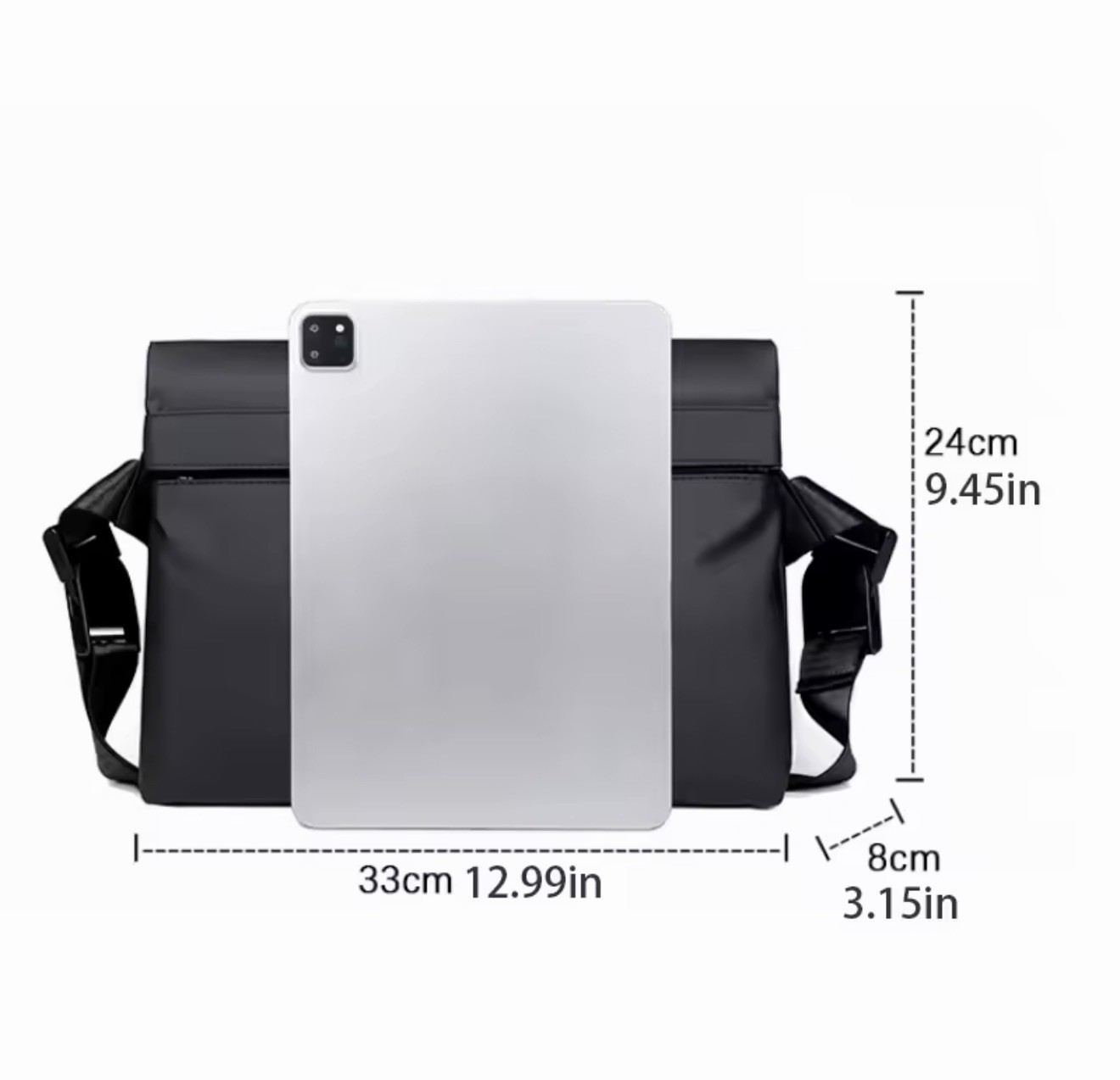 Retro Crossbody Large Capacity Men’s Briefcase Shoulder Bag Travel Backpack