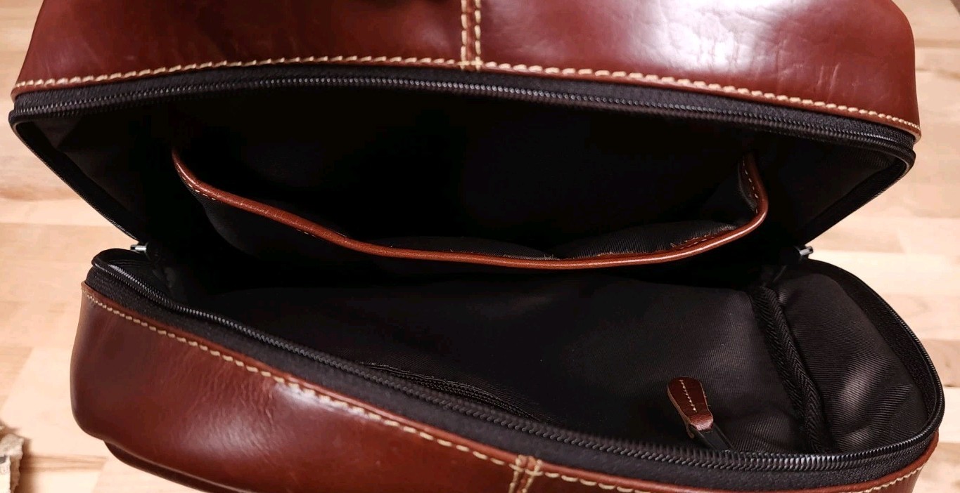 Canyon Outback Kannah Backpack Brown Leather Travel Bag CY-206 NEW