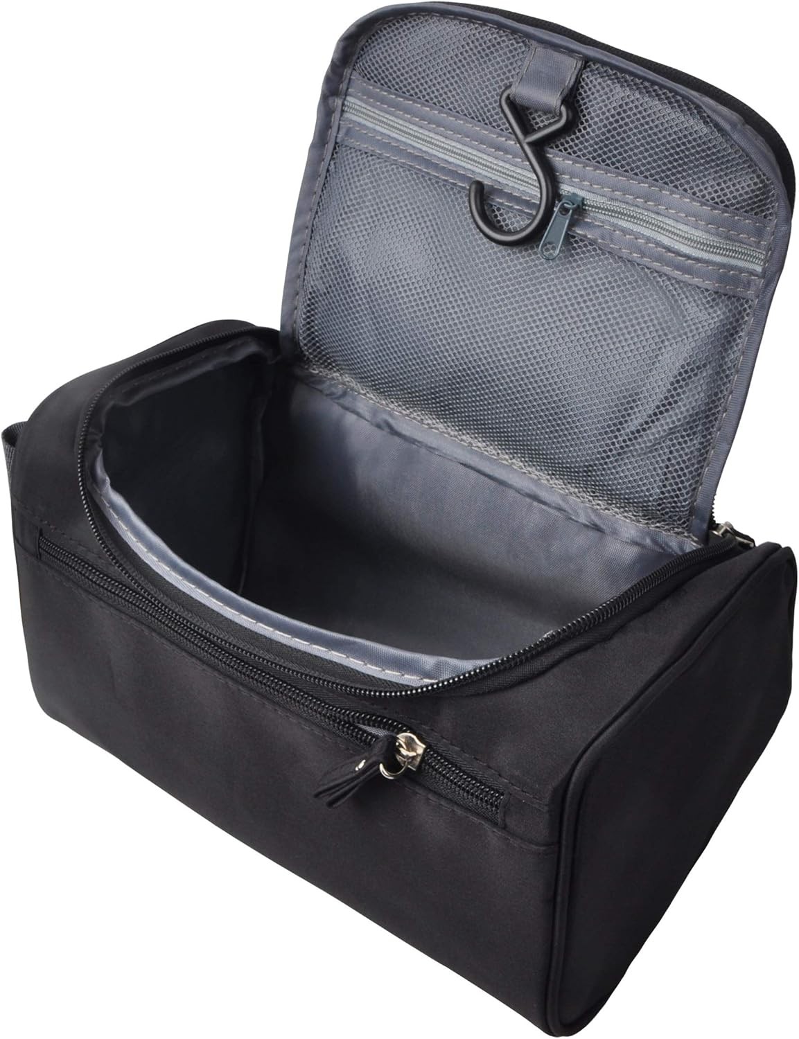 Mens Toiletry Bag Small Travel Shaving Dopp Kit Bathroom Hygiene Bag Black