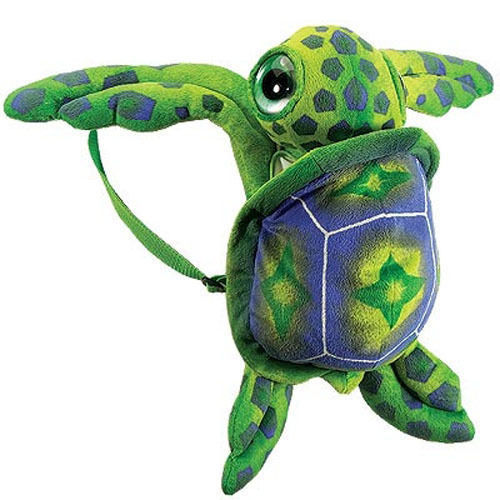 Backpack Toddler 18″ Plush Green Sea Turtle Girl Boy NEW