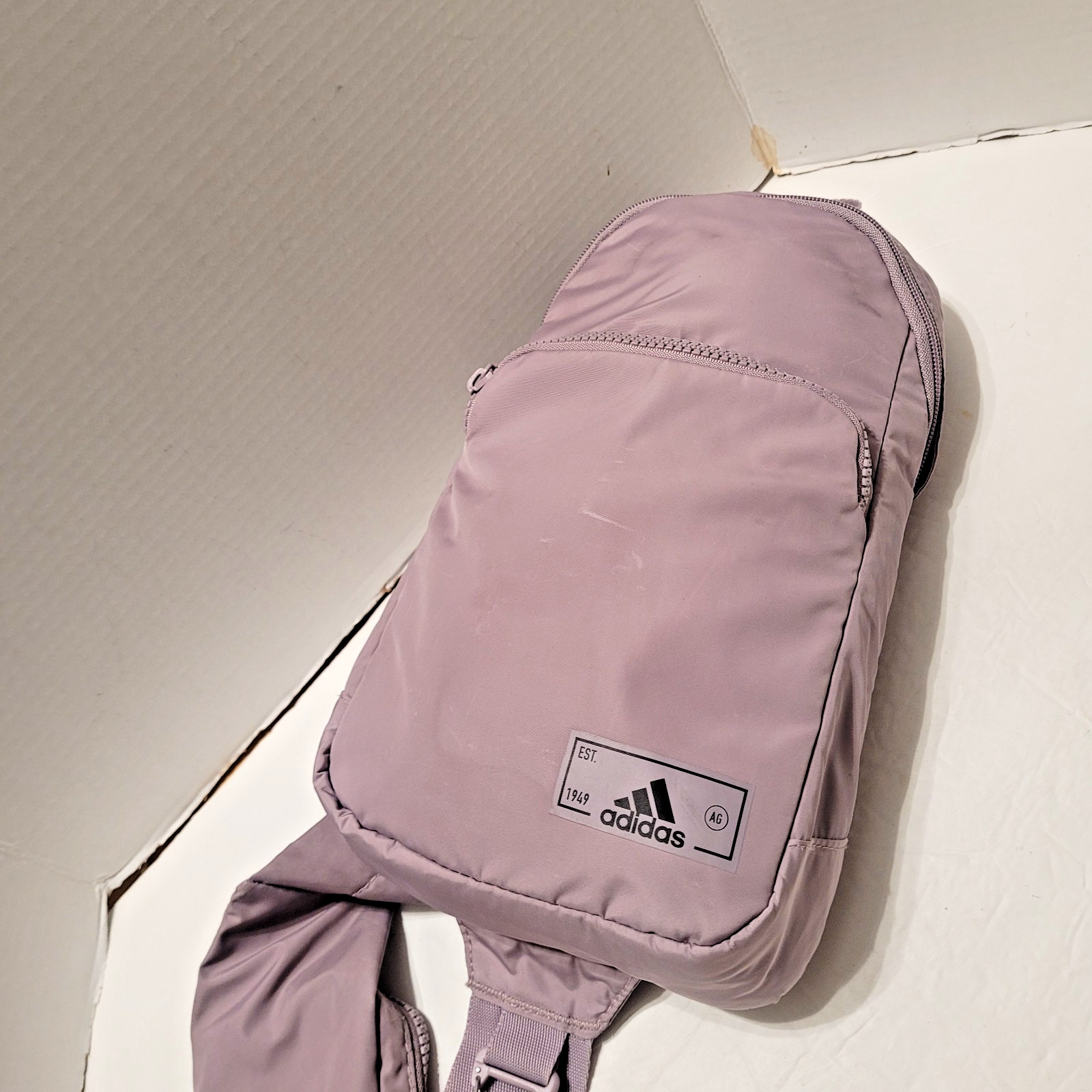 adidas Essentials 2 Sling Crossbody Bag Adjustable Strap Zippered Pocket