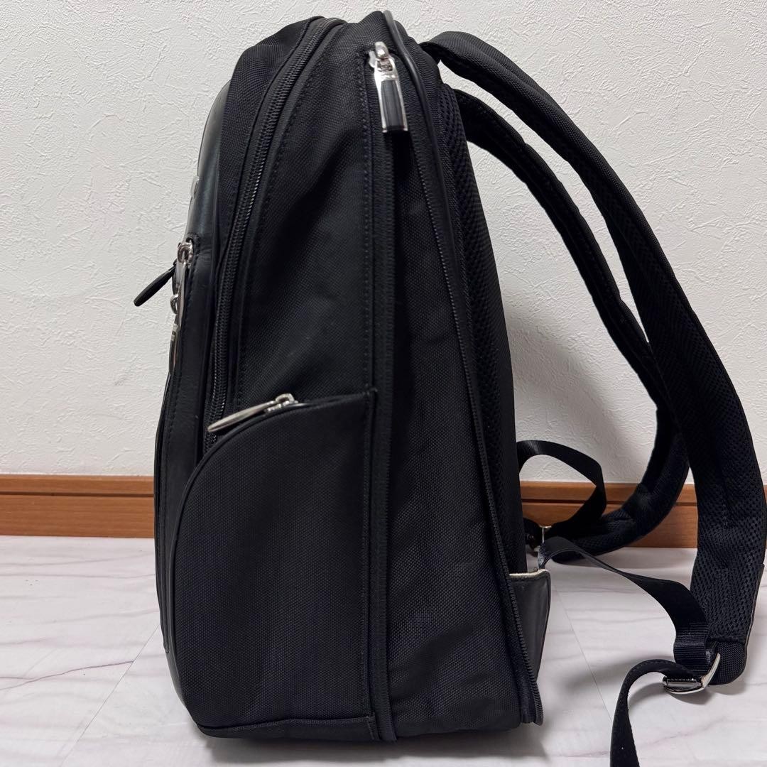 TUMI 25181D Arrive Kingsford Backpack Black Leather Nylon Business Laptop Japan