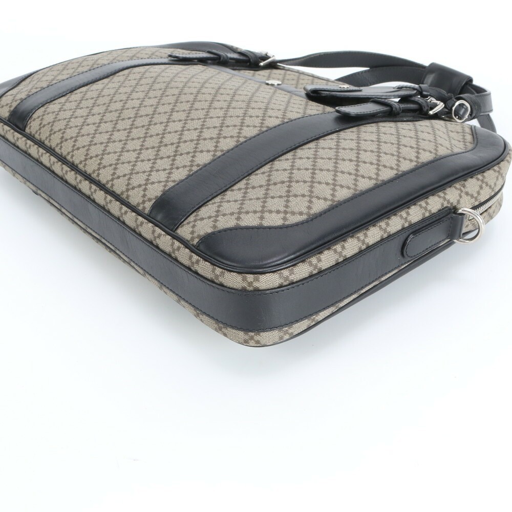 Gucci Diamante Briefcase Handbag Business Leather Black 42x28x5cm pre-owned