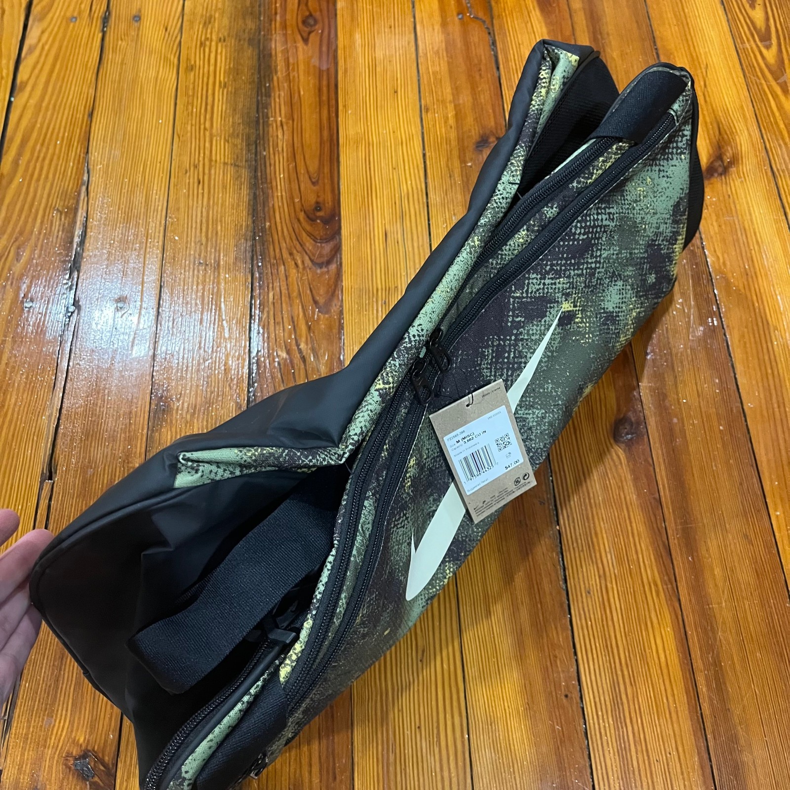 Nike Brasilia Duffel Bag Snake Print Green Medium 60L FZ2585-386 (NEW)