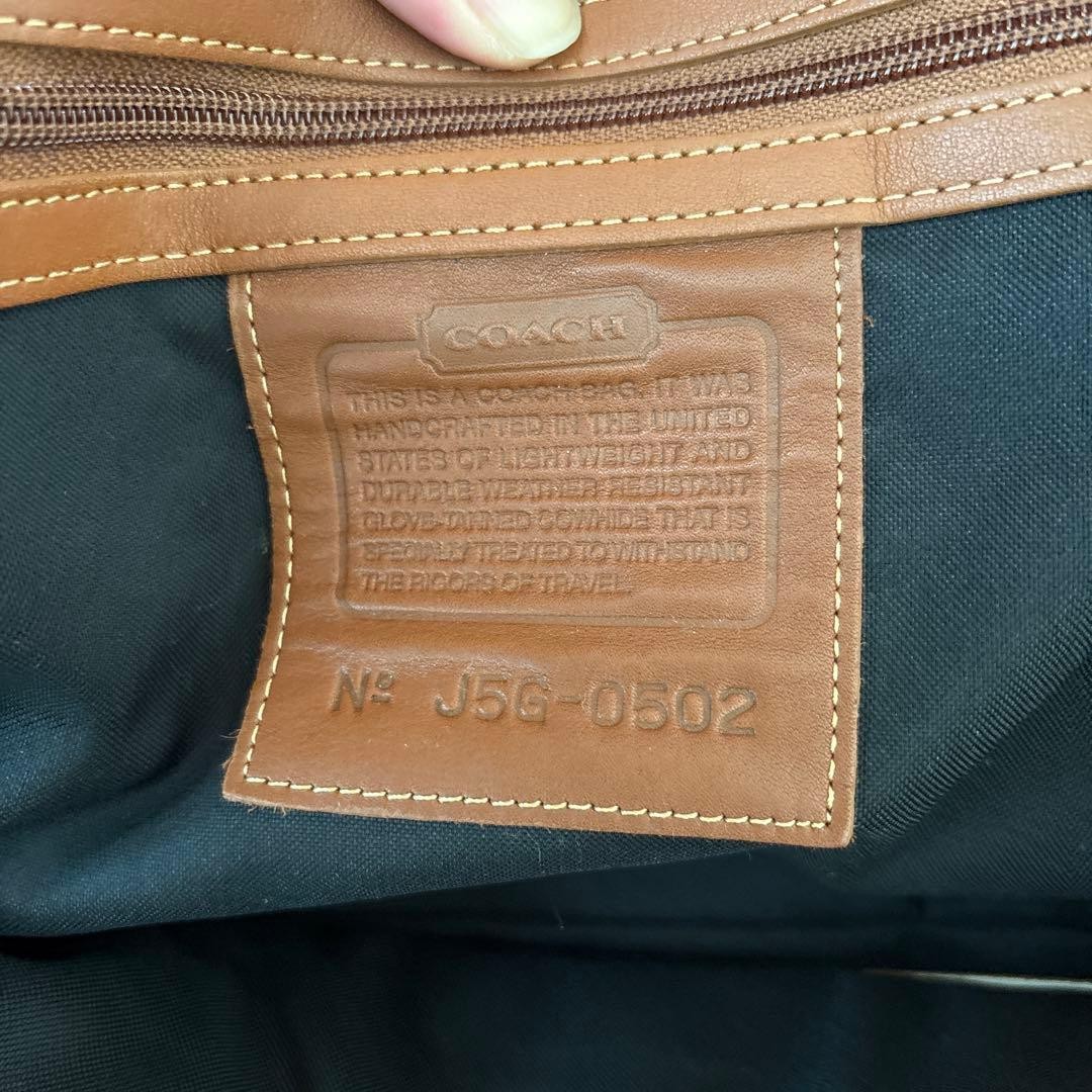 COACH Vintage Leather Boston Bag Brown Large Travel Duffle USA Made