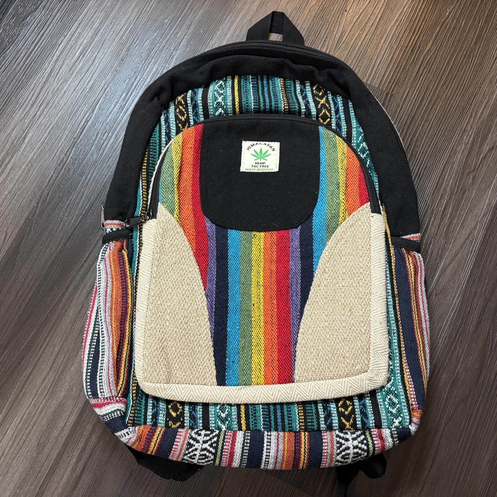 Himalayan Pure Hemp Backpack LapTop Compartment Made in Nepal