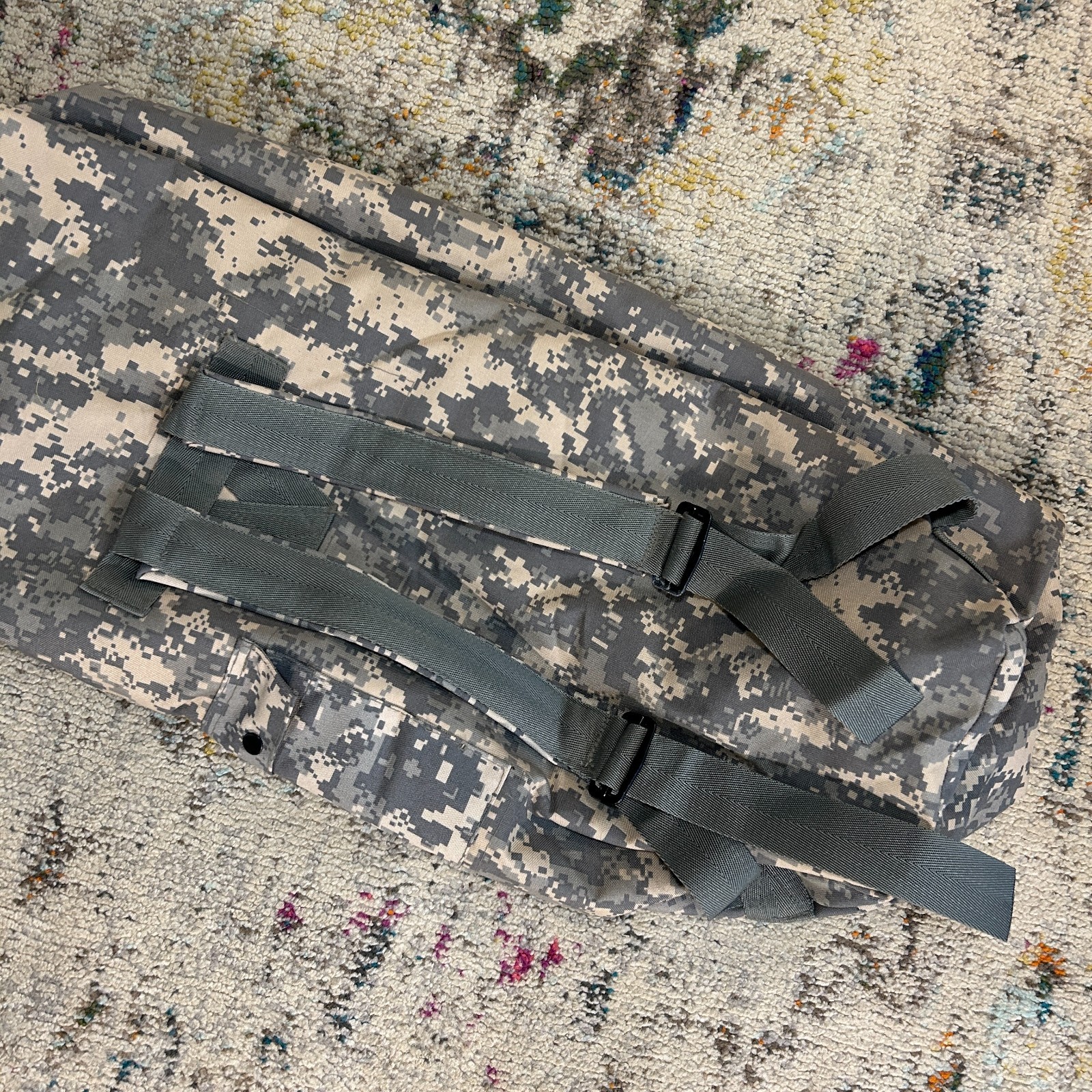 US ISSUE military camouflage top load duffle digital Camo Backpack Straps