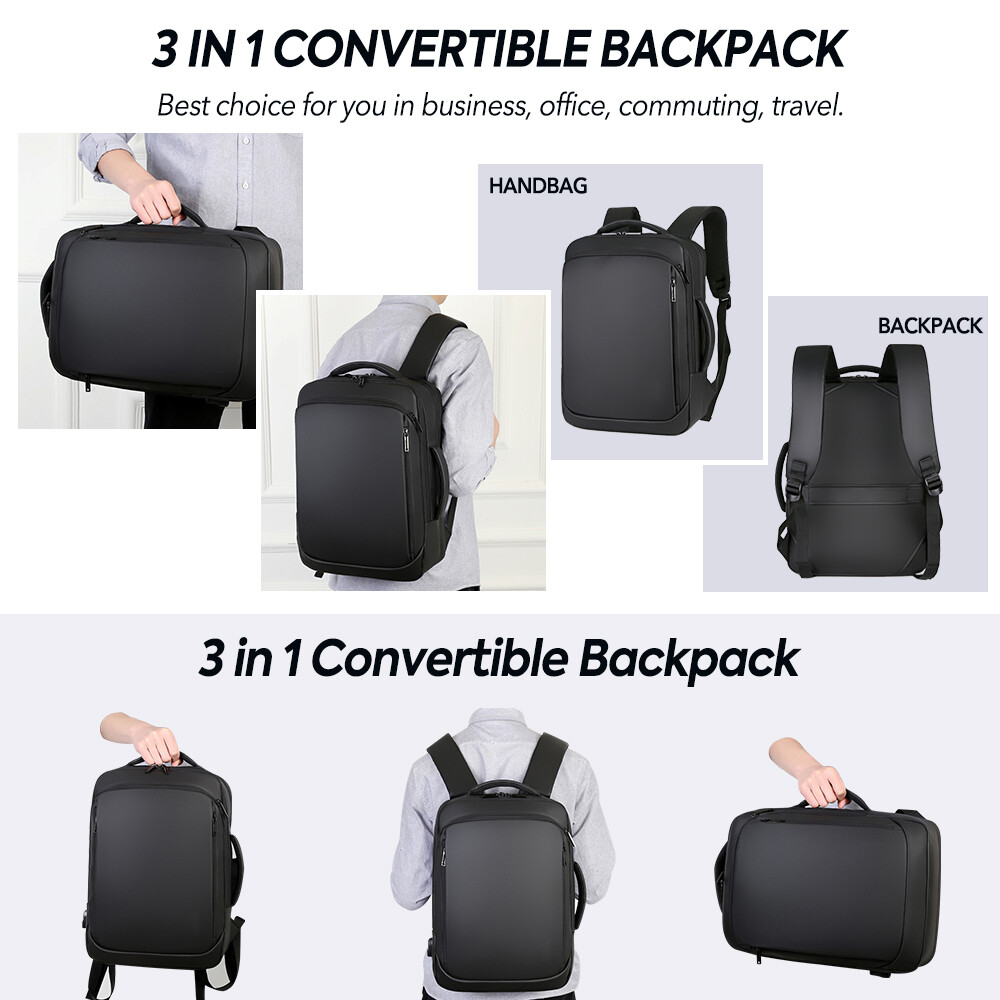 Men Backpack Anti-theft School Bookbag Travel 15.6″ Laptop Bag Rucksack USB Port