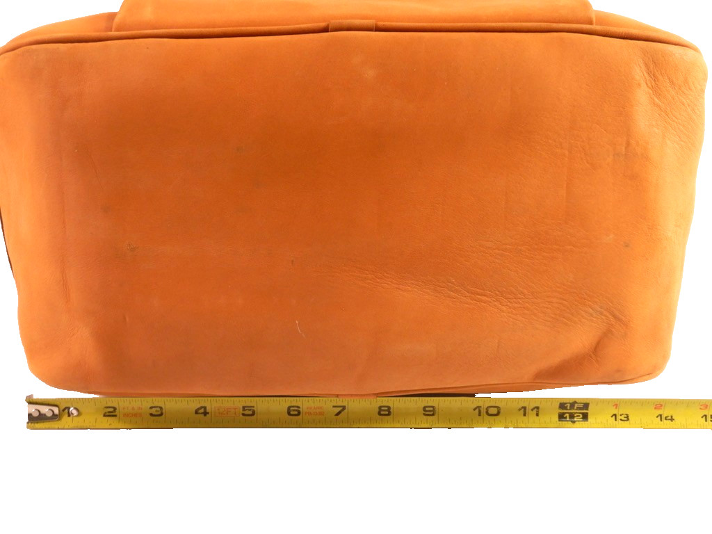 J Peterman ‘Counterfeit’ Mailbag Caramel Brown Leather
