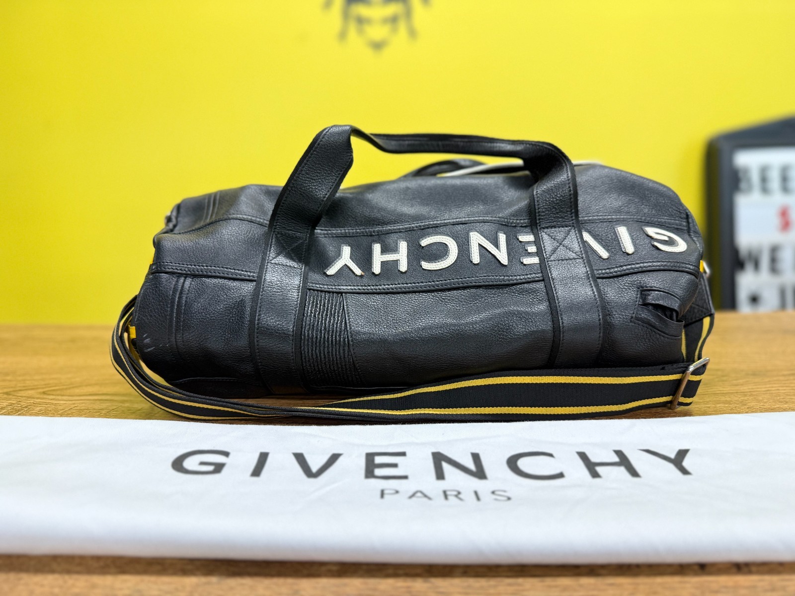 Givenchy Mc3 Leather Duffle Bag