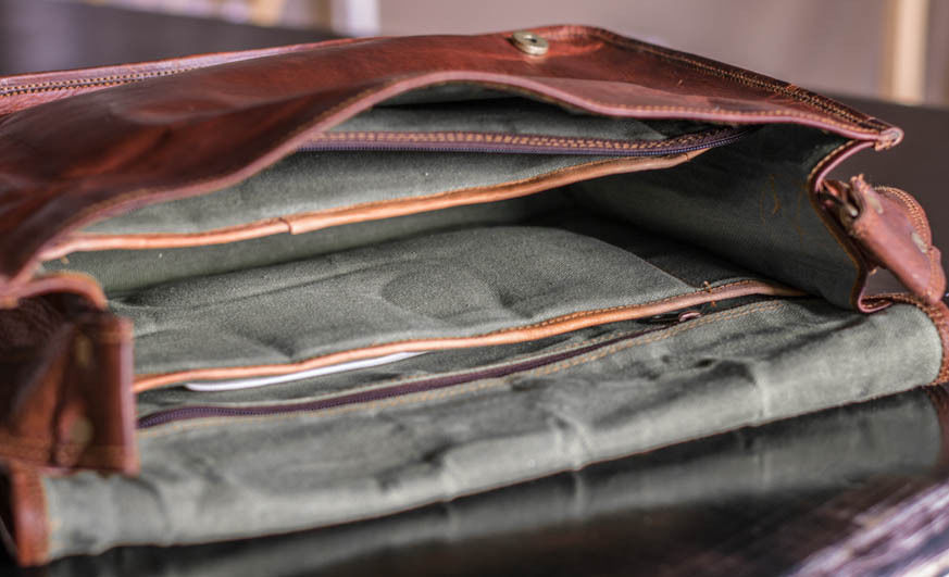 Leather Messenger Bag ALL Computer Distressed Brown Satchel Briefcase Manly Men