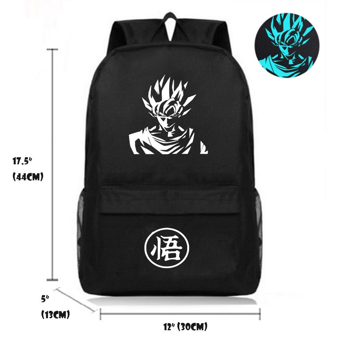 Dragon Ball Z Back to School Backpack Travel Outdoor Bags Goku Saiyan Luminous