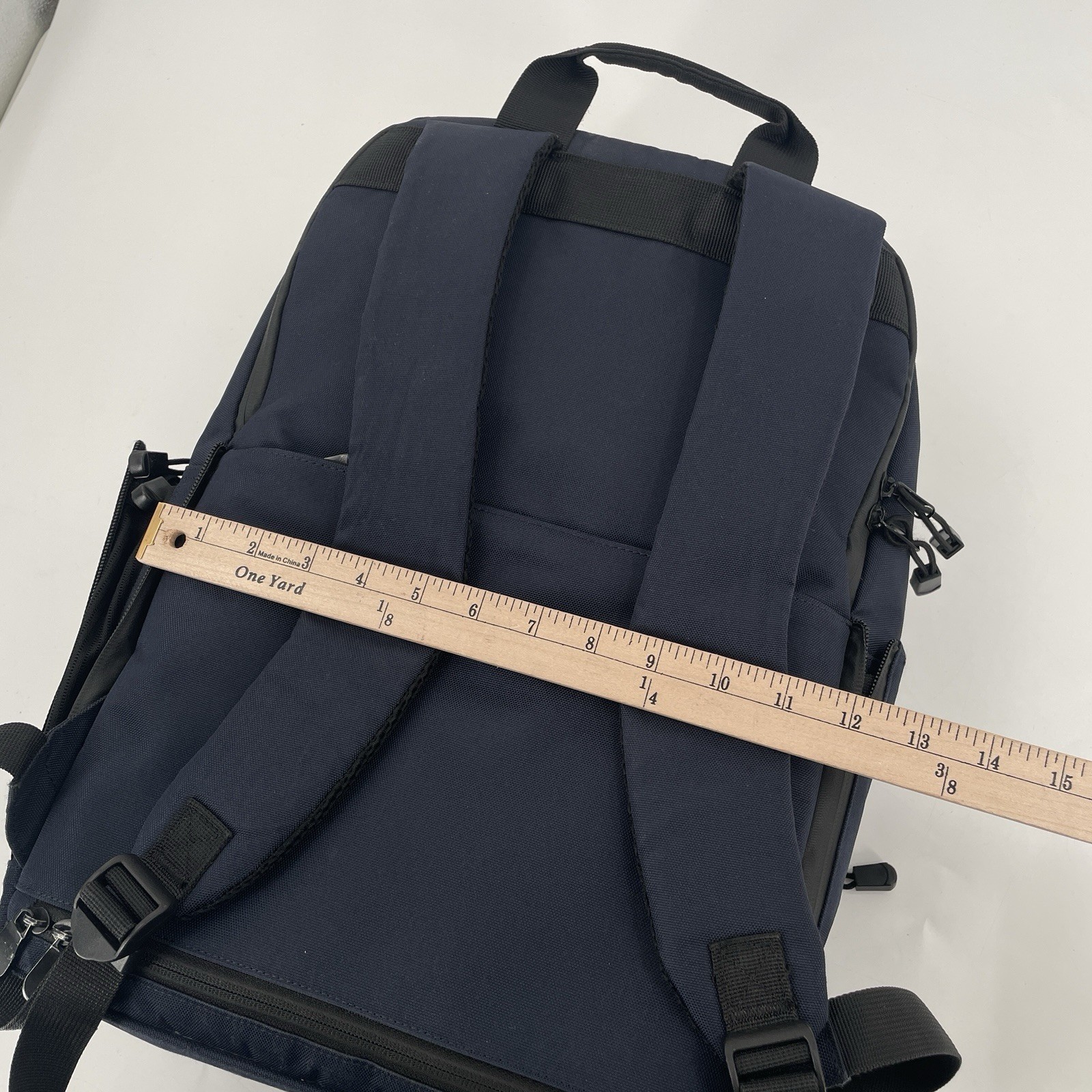 Lo & Sons The Hanover Deluxe 2 Backpack Laptop in Navy Blue -Everyday Travel Bag